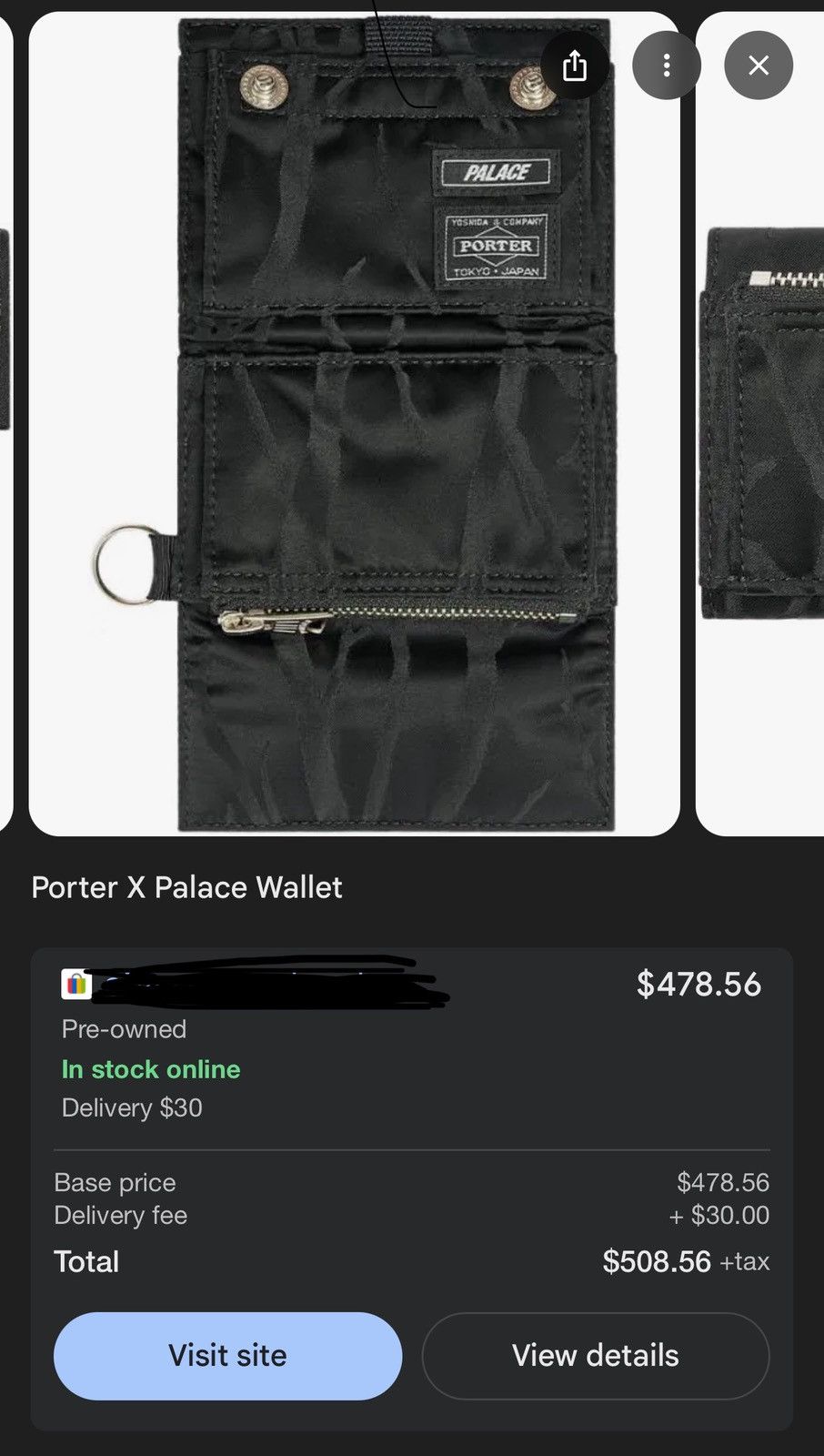 Palace PALACE/Porter Yoshida & Co Wallet Size ONE SIZE - 8 Thumbnail