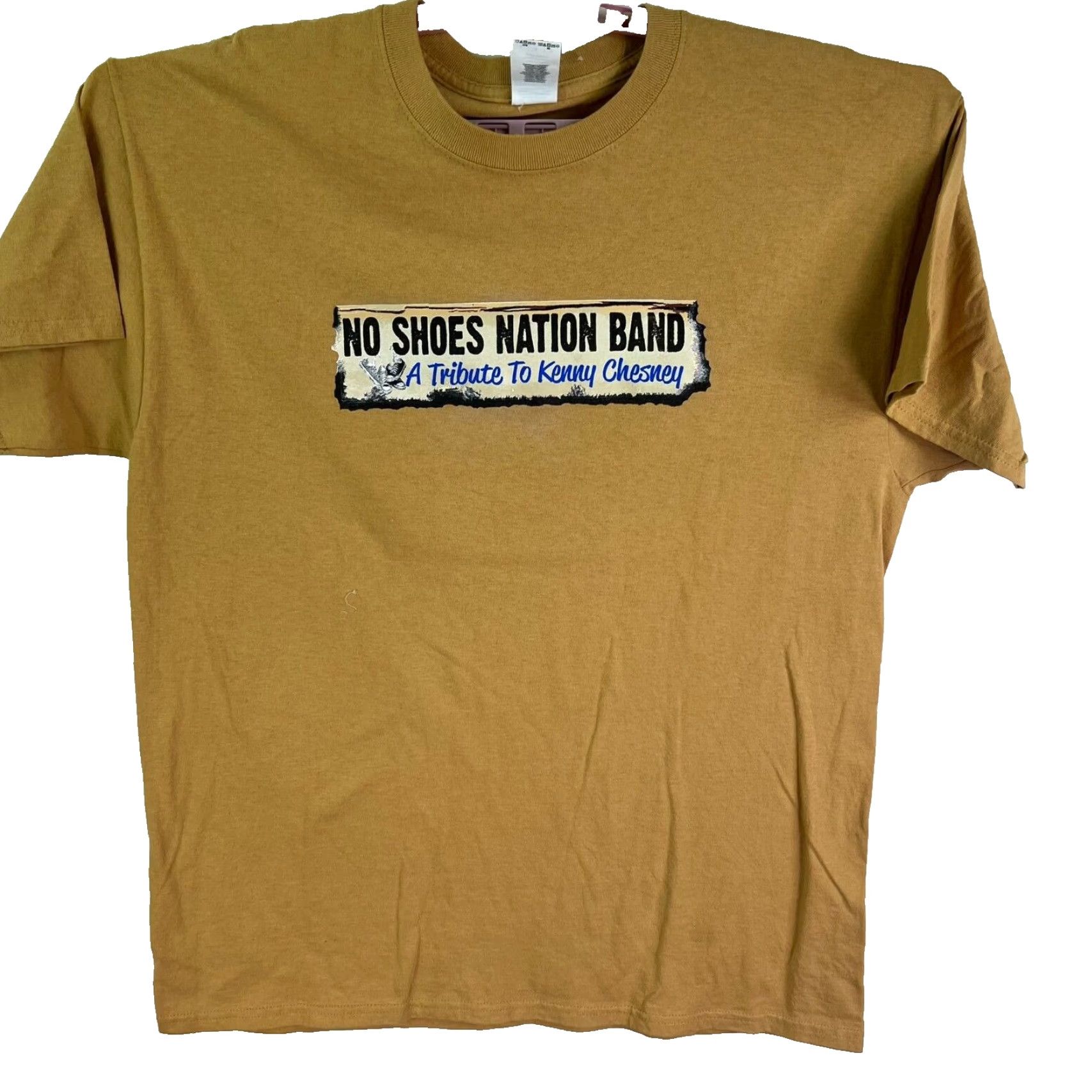 Vintage Kenny Chesney No Shoes Nation Band Tour T-Shirt Adult Large Brown Graphic Print Mens Size US L / EU 52-54 / 3 - 2 Thumbnail