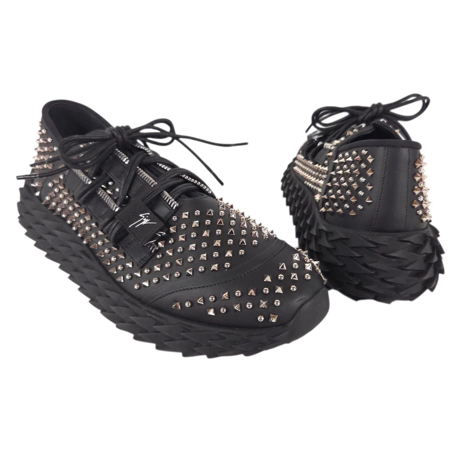 Giuseppe Zanotti Urchin Sneakers US 11 EU 44 Mens Black Silver Studded $995 Giuseppe Zanotti Giuseppe Zanotti Urchin Sneakers US 11 EU  main image 4