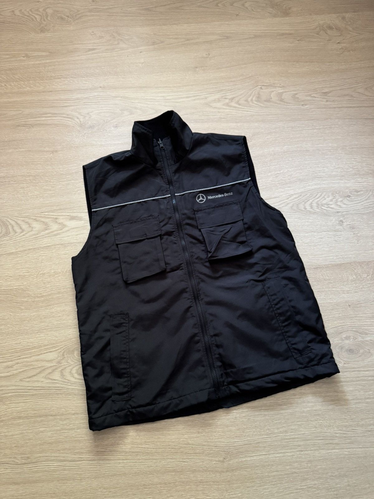 Mercedes-Benz Vintage 00’s Mercedes Benz y2k Formula 1 Racing Moto Vest Size US L / EU 52-54 / 3 - 1 Thumbnail