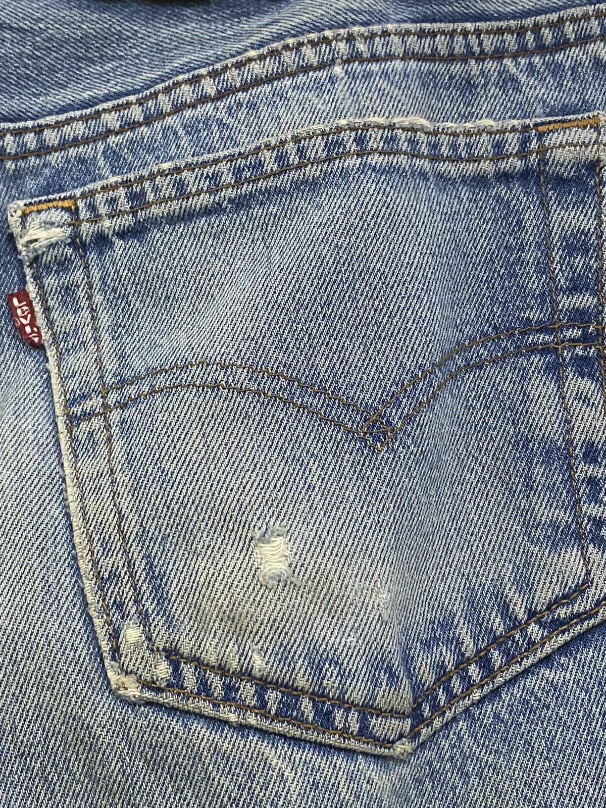 Levi's 💥LEVIS 501 90s REWORK INSPIRE BY KAPITAL BORO SASHIKO JAPAN Size US 32 / EU 48 - 19 Thumbnail