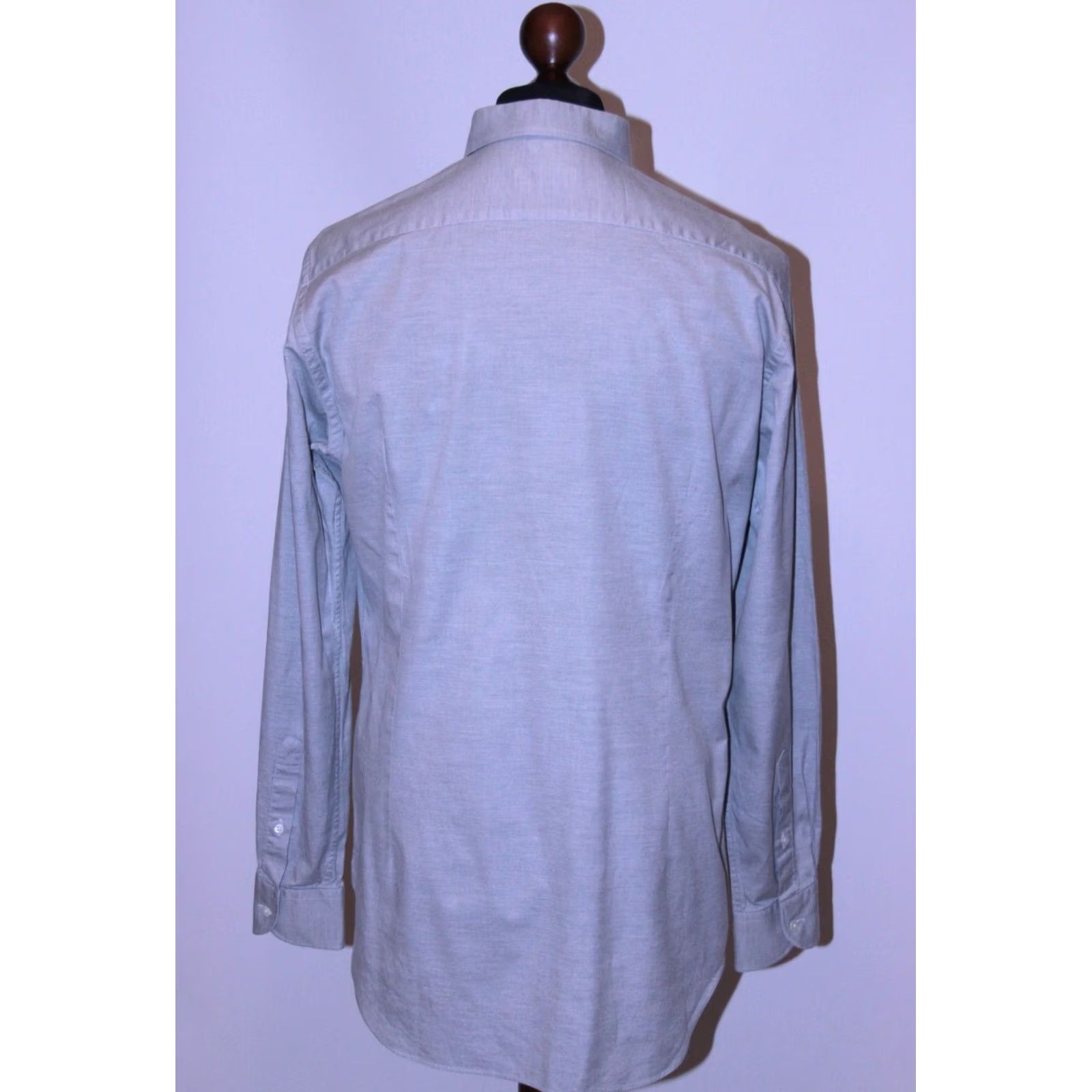 Corneliani Corneliani Shirt Men Grey Formal Dress Shirt Long Sleeve 41, 16 Dress Shirt Mens Grey Corneliani Size 41 16 Size 42R - 4 Thumbnail