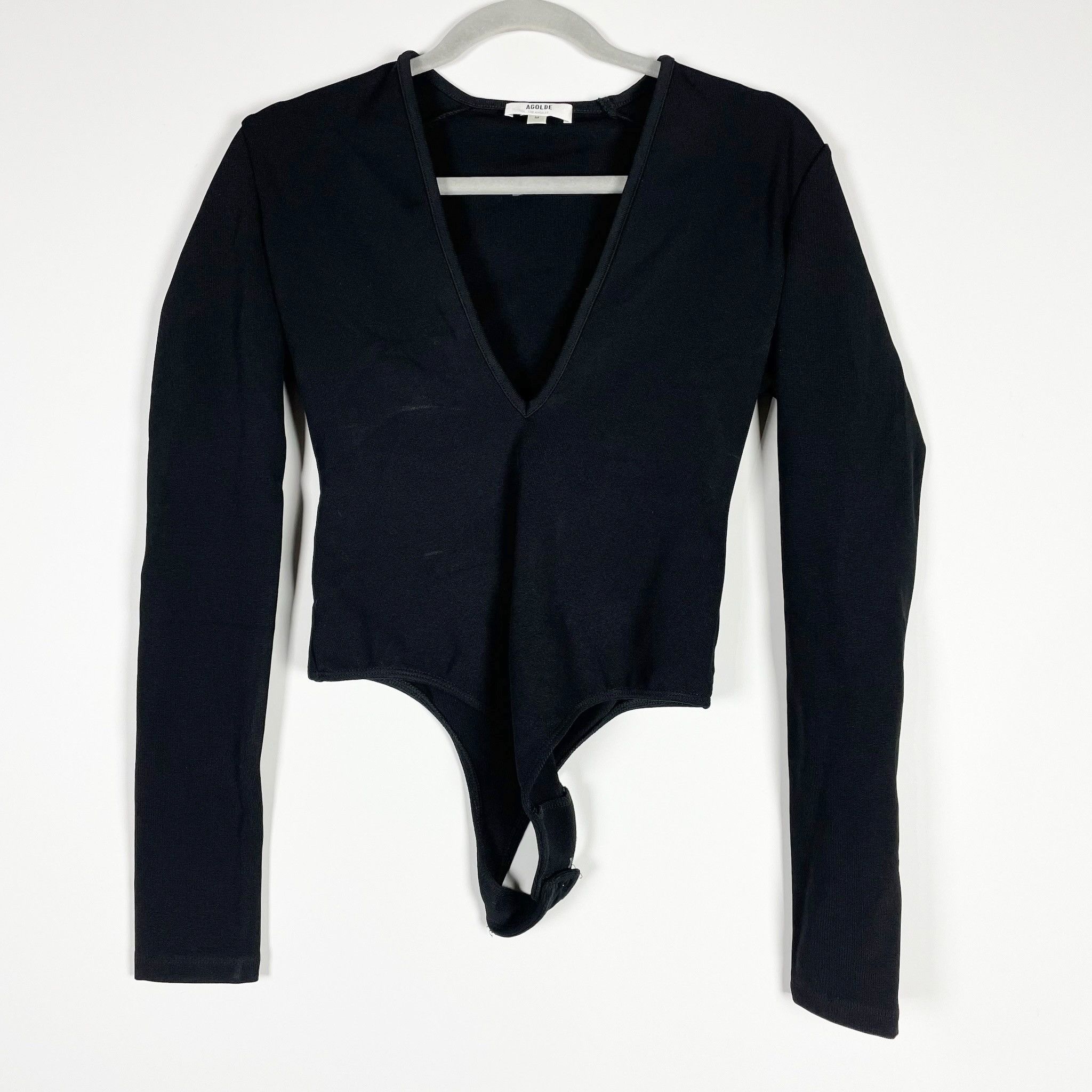 Agolde Agolde Zena Deep V Ribbed Knit Stretch Long Size M / US 6-8 / IT 42-44 - 1 Thumbnail