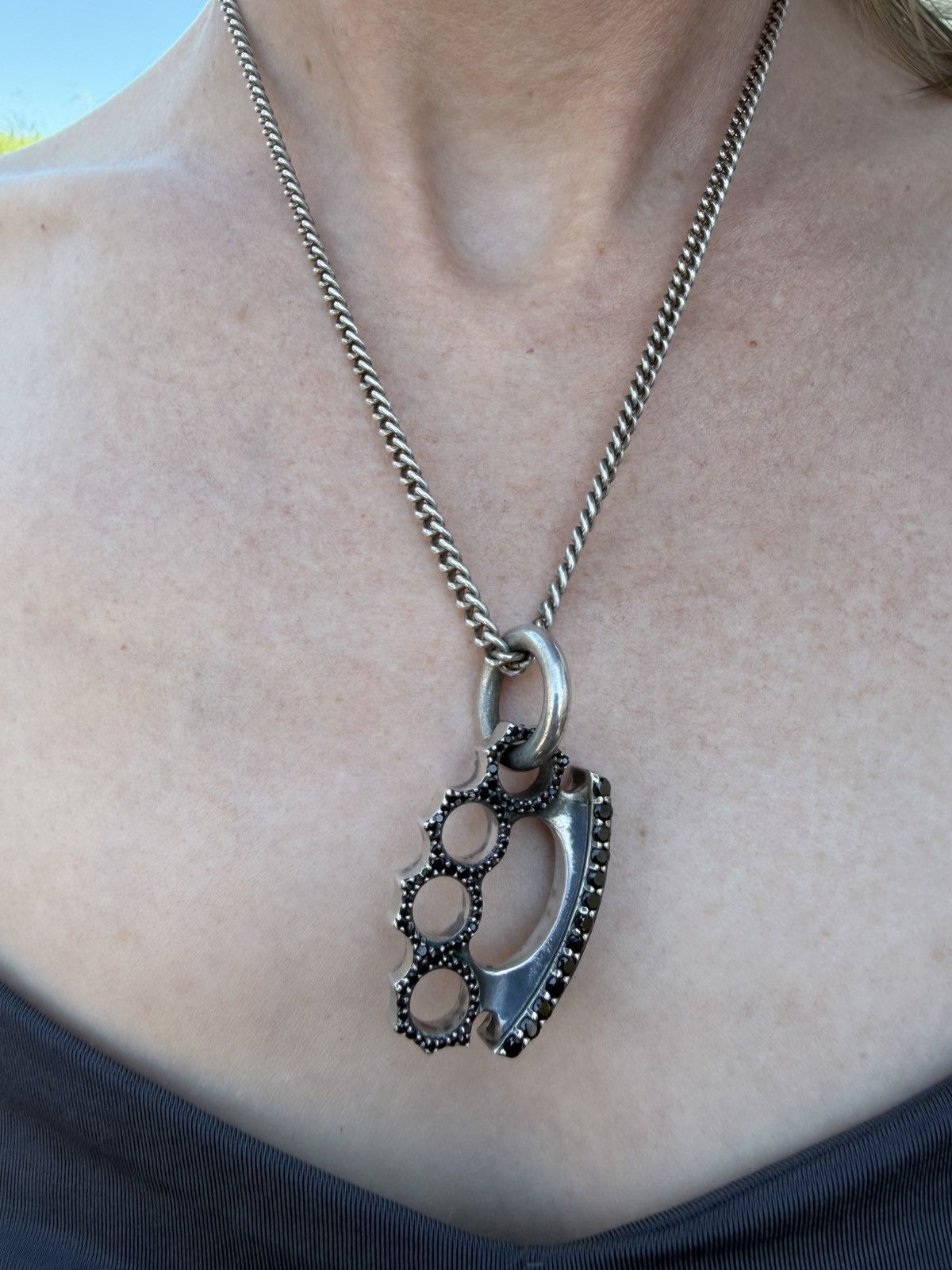 King Baby Studio ARCHIVE Queen Baby Black Pavé Knuckles & 20" MB57 Chain Size ONE SIZE - 8 Thumbnail