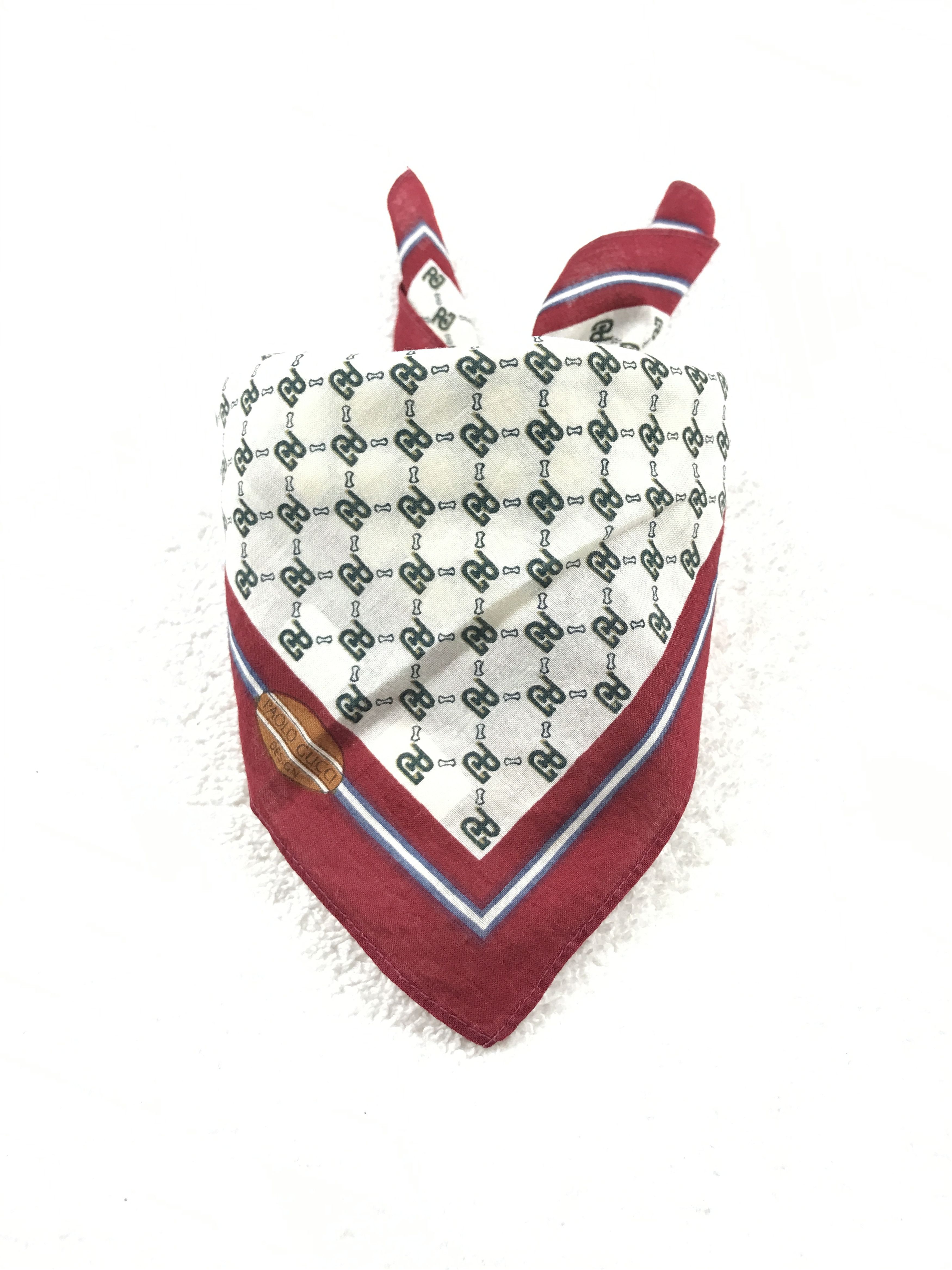 Paolo Gucci × Vintage Vintage Paolo Gucci Bandana Neckerchief Handkerchief Size ONE SIZE - 3 Thumbnail