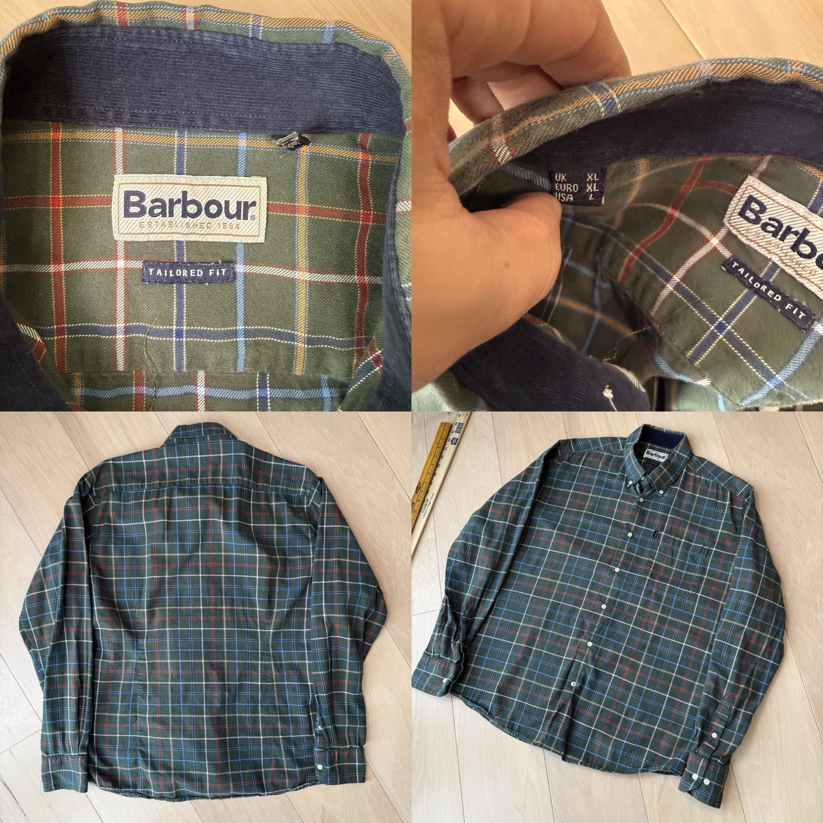 Barbour Barbour Shirt Large Green Plaid Button-Up Mens Vintage? No - Barbour Shirt Large Green Plaid Button-Up Regular Fit Size US L / EU 52-54 / 3 - 8 Thumbnail