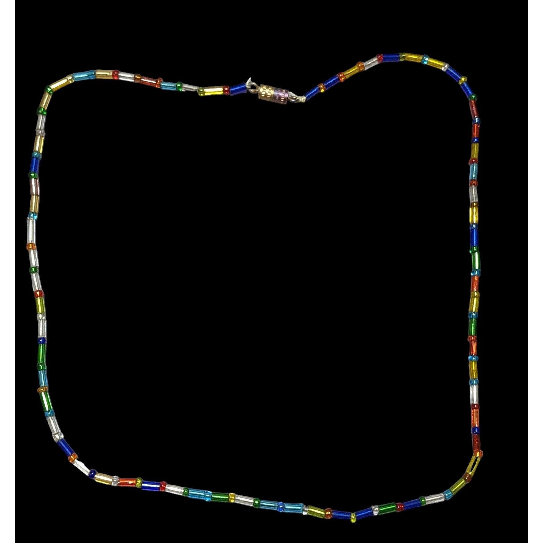 Other Simple Rainbow Glass Necklace Size ONE SIZE - 1 Thumbnail