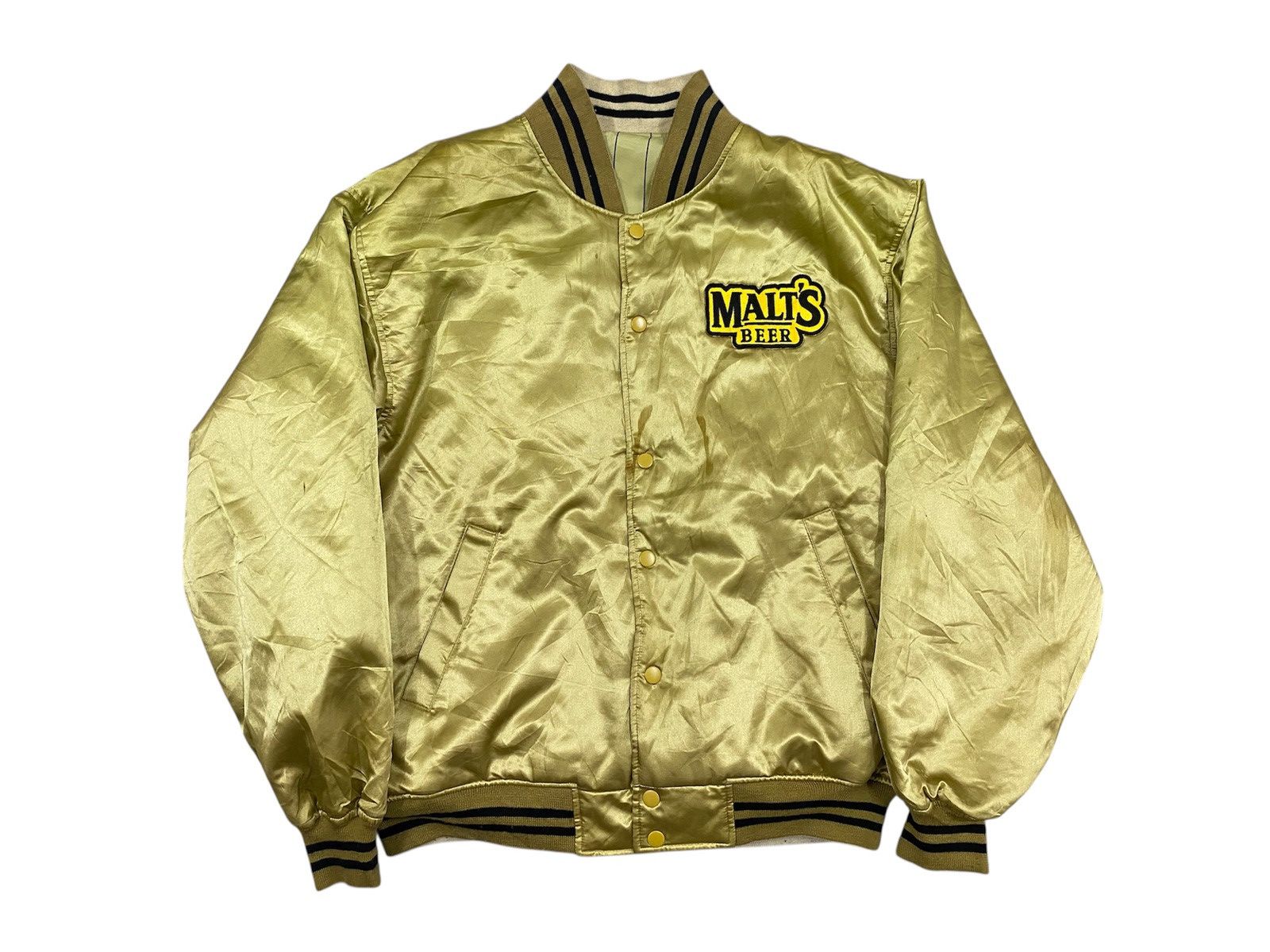 Vintage Vintage Malt's Beer Bomber Jacket - Revisible Size US L / EU 52-54 / 3 - 3 Thumbnail