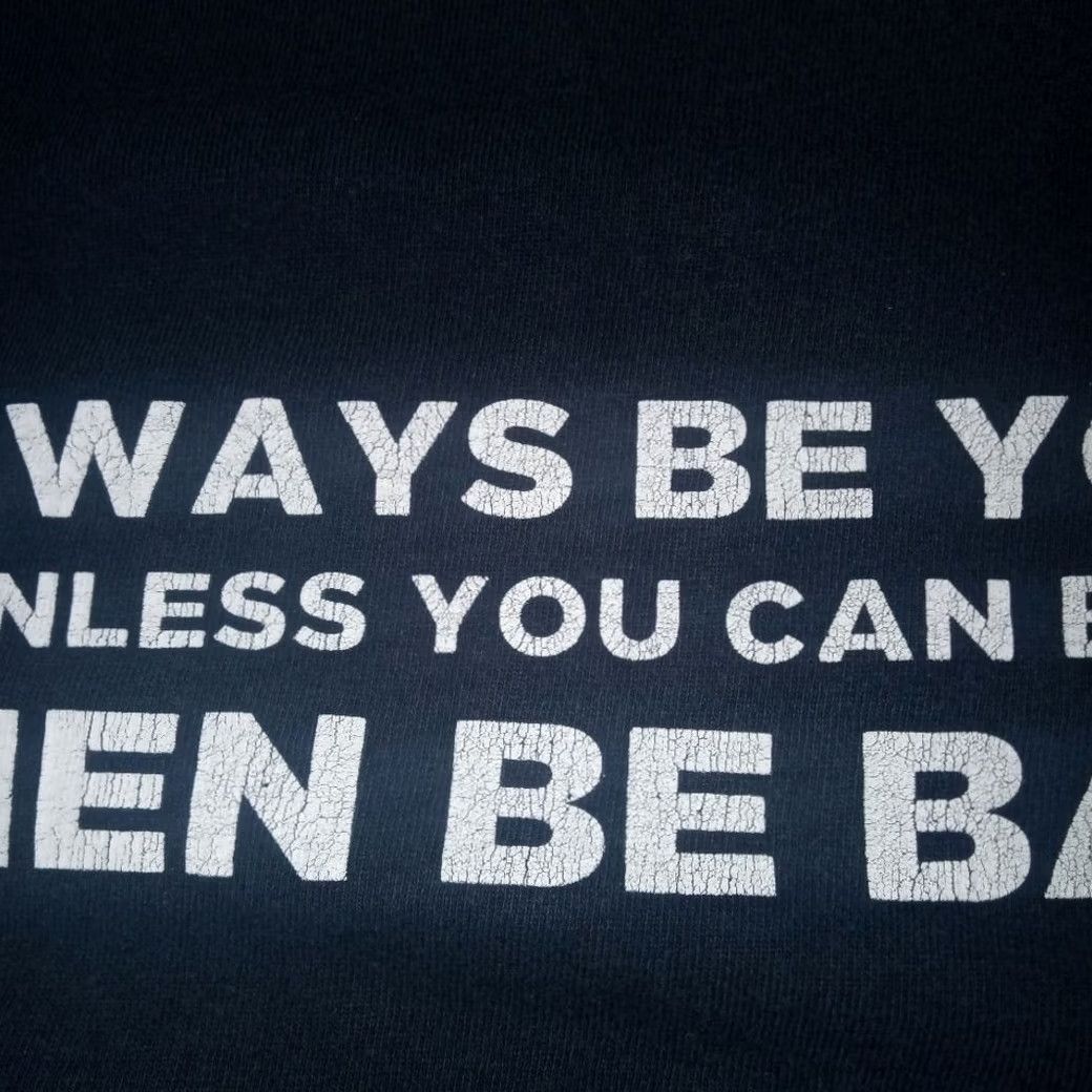 Vintage Batman Graphic Tee Medium Black Short Sleeve T-Shirt Mens M Always be yourself unless you can be batman Vintage? Size US M / EU 48-50 / 2 - 5 Thumbnail