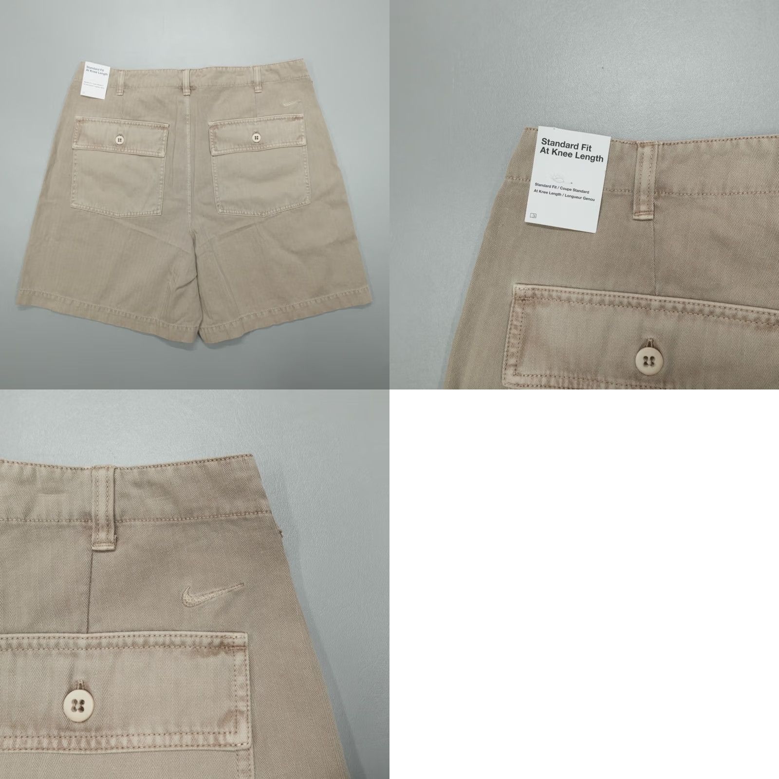 Nike Nike Life Fatigue Shorts Men's 34 Hemp Beige Herringbone Twill Nike Life Fatigue Shorts Men 34 Beige Twill Pockets Button Fly, 4 Pockets, 7 Inseam Size US 34 / EU 50 - 8 Thumbnail
