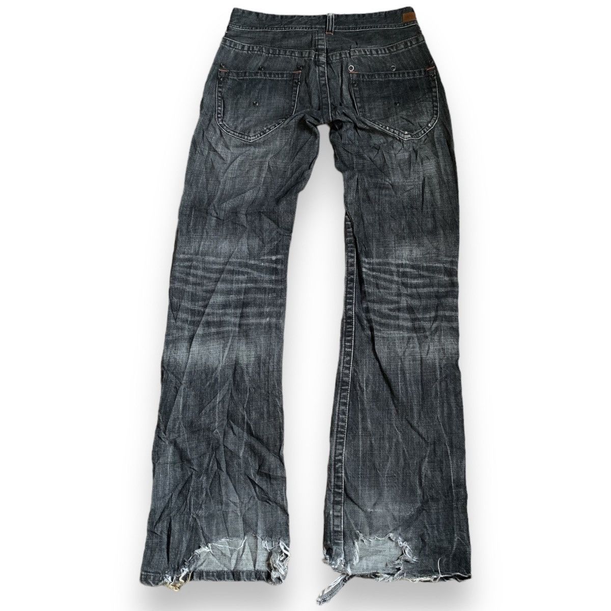 If Six Was Nine Nicole Club For Men Mud Wash Flare Jeans Size US 29 - 3 Thumbnail