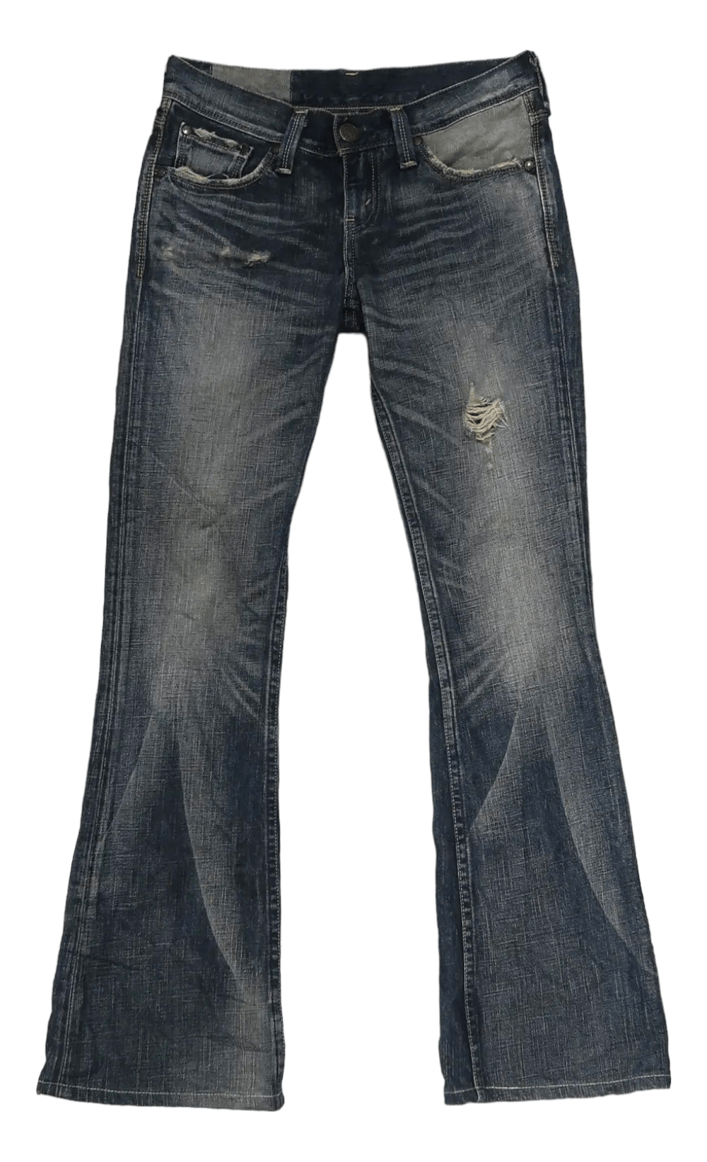 Levi's Vintage Levi's LP926 Distressed Denim Flared Jeans Size 29" - 2 Thumbnail