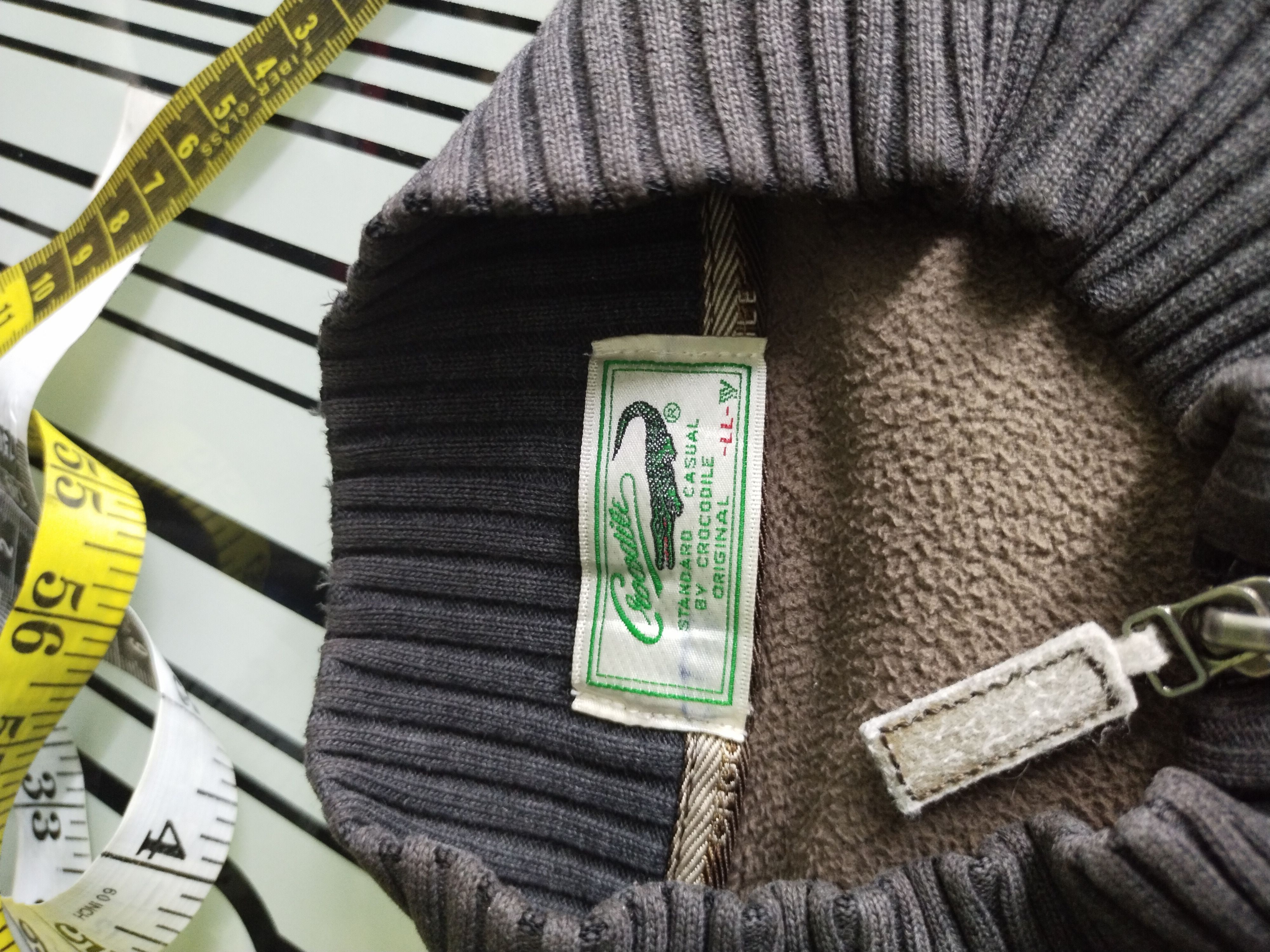 Lacoste Vtg Crocodile Zipper Corduroy Jacket Size US L / EU 52-54 / 3 - 8 Thumbnail