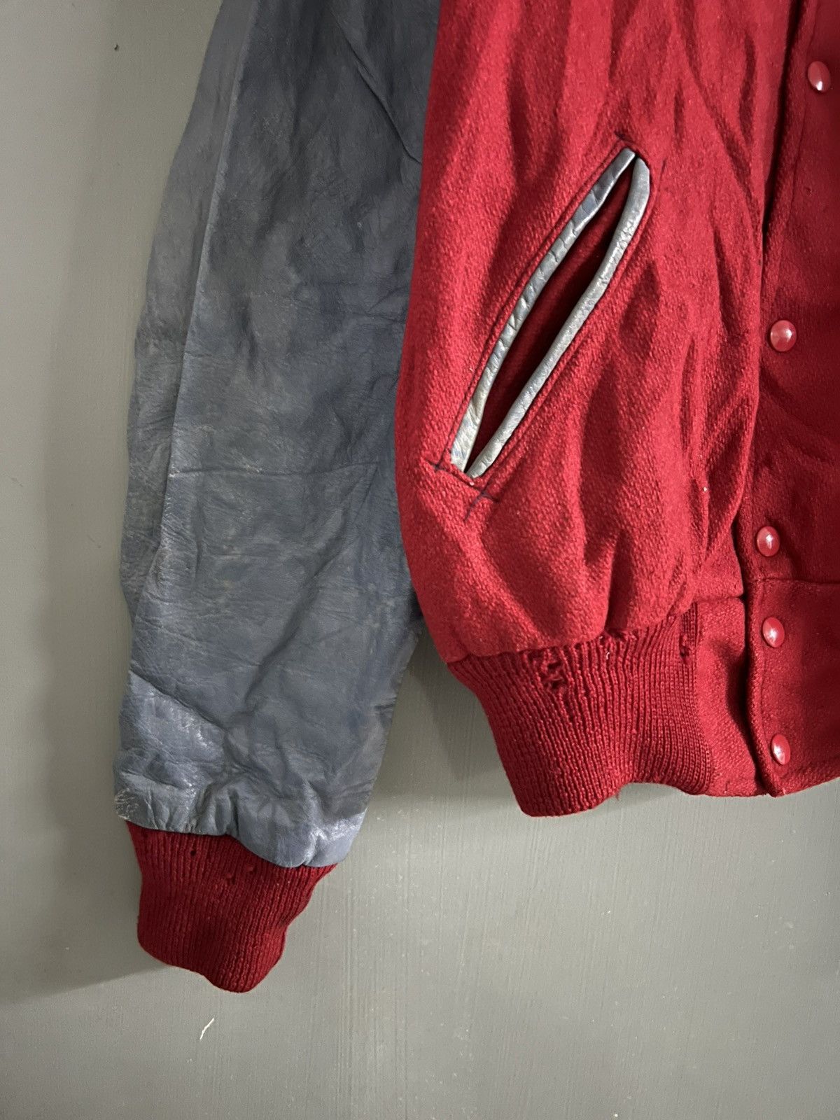 Holloway × Vintage VINTAGE 70’s HOLLOWAY LEATHER VARSITY JACKET Size US XL / EU 56 / 4 - 4 Thumbnail