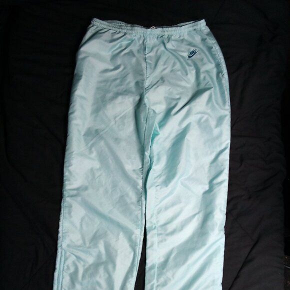 Nike Vintage 70s Nike Wind Pants Joggers Trainers Light Blue Size 32" / US 10 / IT 46 - 2 Thumbnail