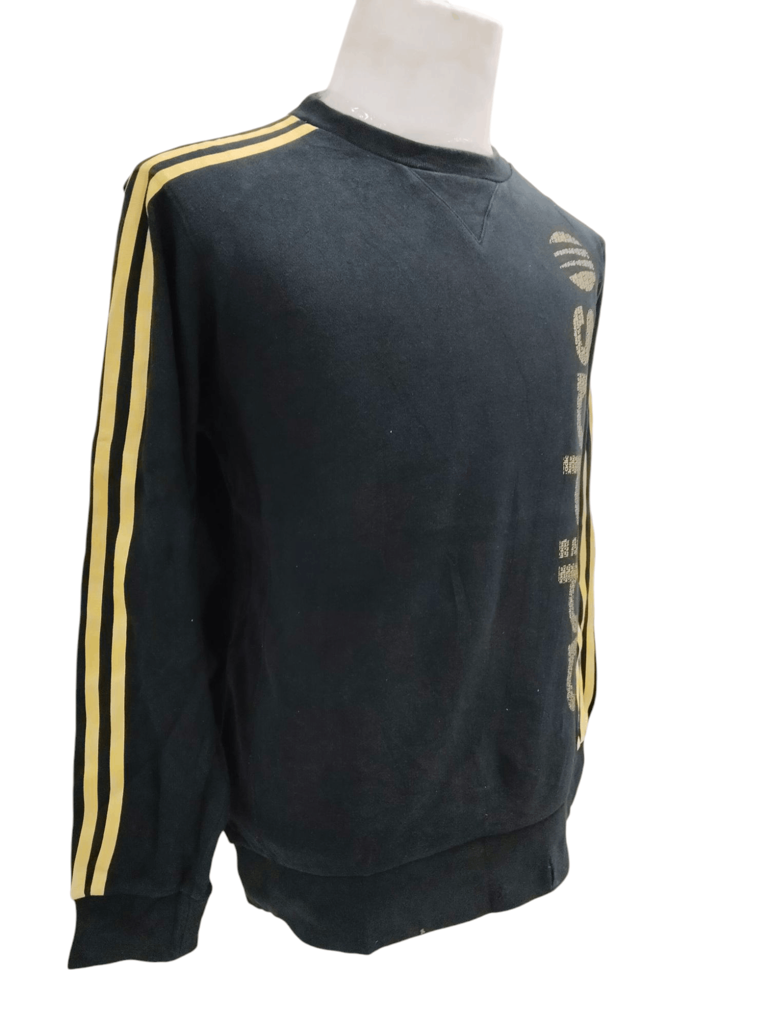 Adidas × Japanese Brand Vintage Adidas Side Stripe Big Logo Sweatshirt Size US L / EU 52-54 / 3 - 3 Thumbnail