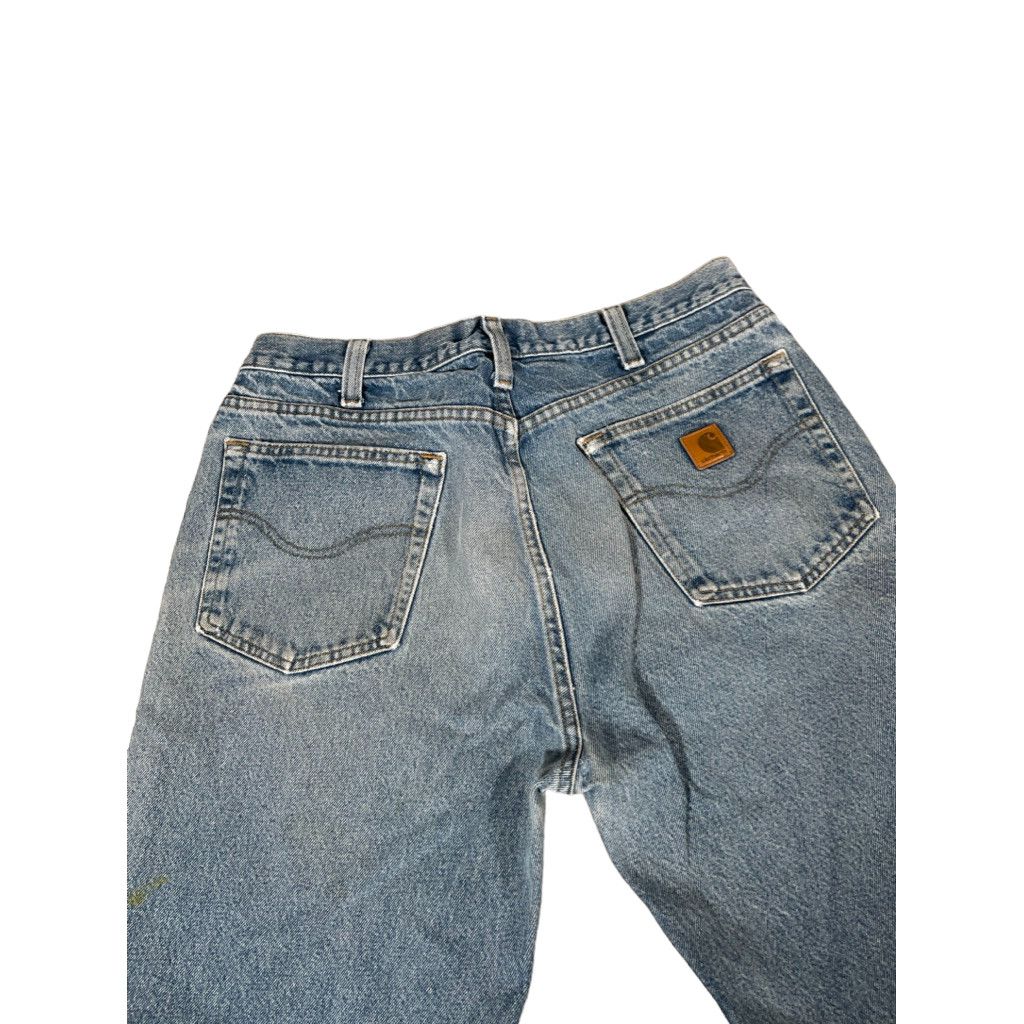 Carhartt × Vintage Vintage Carhartt Distressed Blue Denim Jeans 36x34 Size US 36 / EU 52 - 7 Thumbnail