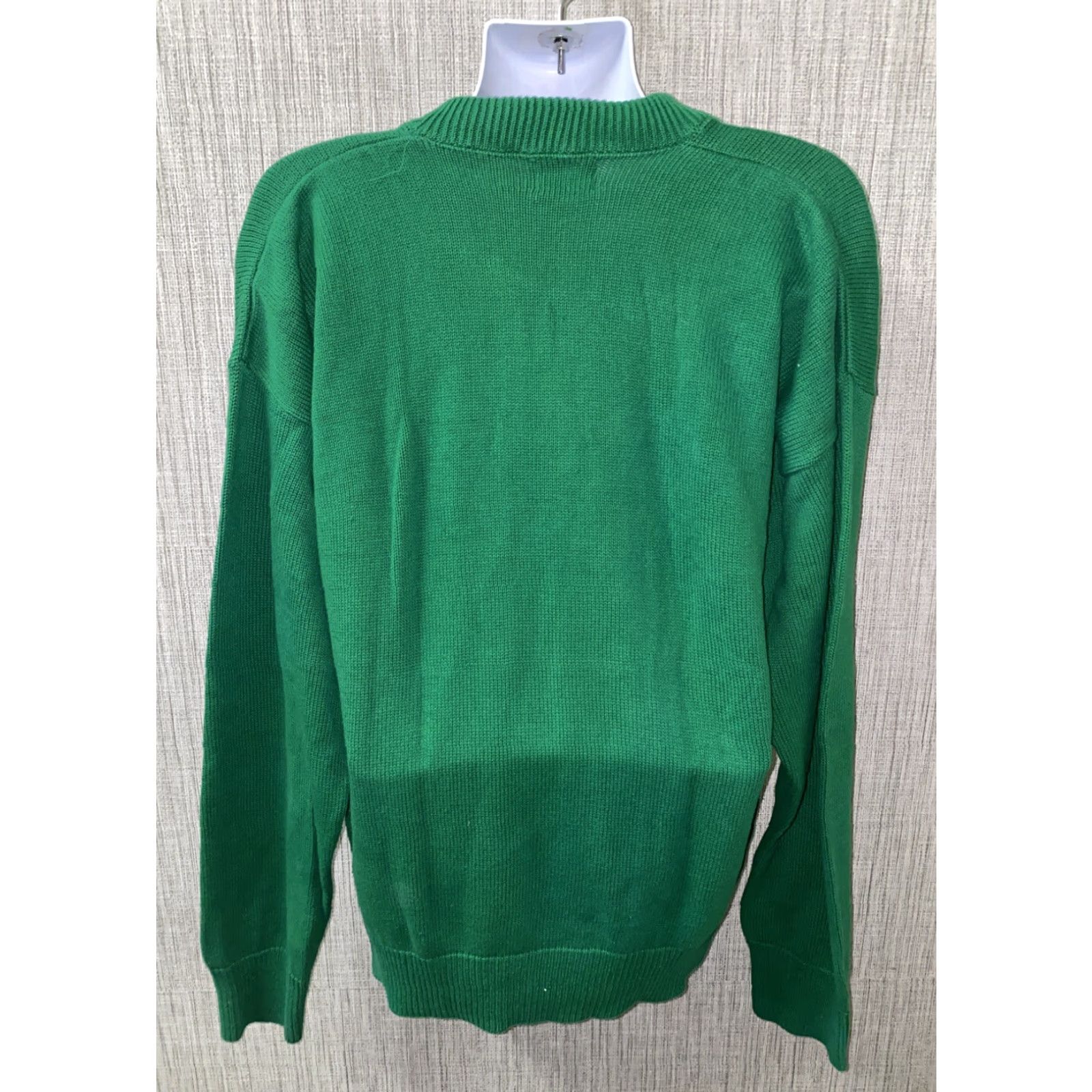 Vintage Drummond Sweater V-Neck Mens XL Green Cotton USA Made Regular Size V-Neck ♪ Size US XL / EU 56 / 4 - 5 Thumbnail
