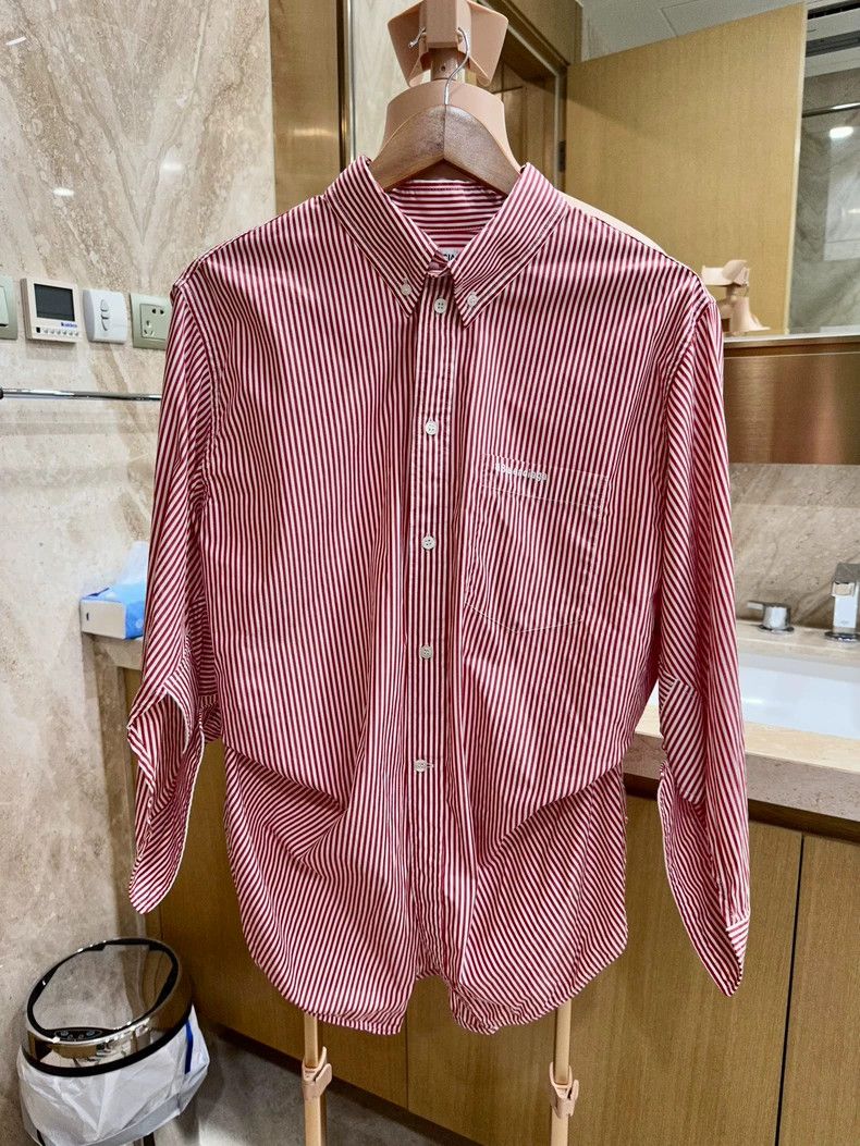 Balenciaga Balenciaga size 36 Ladies deconstruct striped shirts Size S / US 4 / IT 40 - 1 Thumbnail