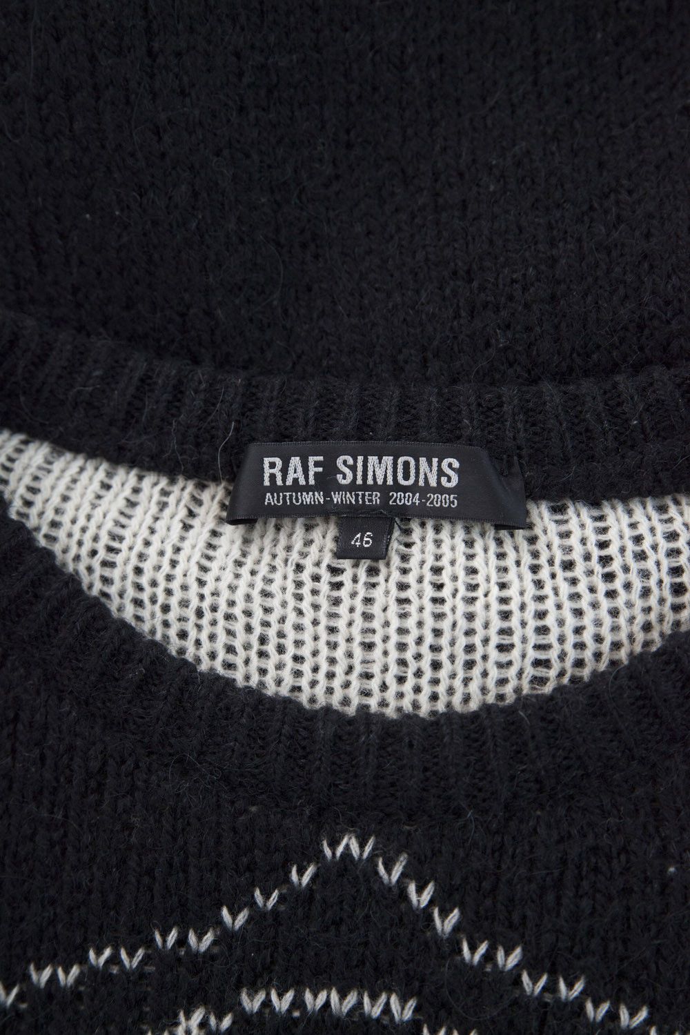 Raf Simons AW04 black Wave Test sweater Size US S / EU 44-46 / 1 - 7 Thumbnail