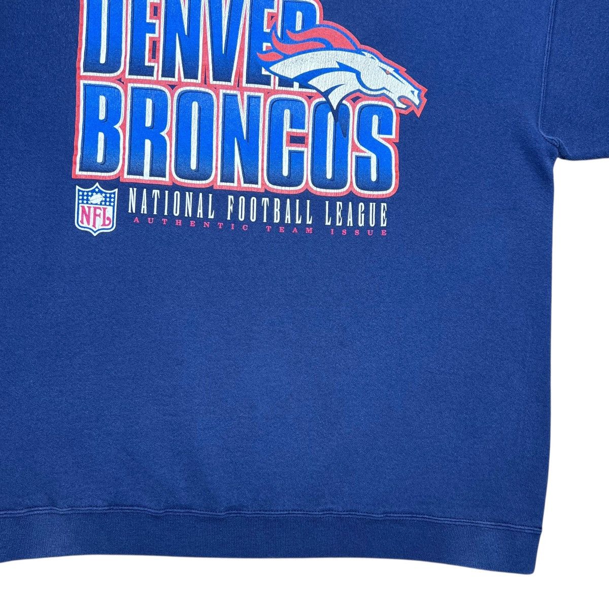 Starter Vtg 1990s NFL Denver Broncos Starter Spell Out 3D Sweatshirt Size US L / EU 52-54 / 3 - 6 Thumbnail