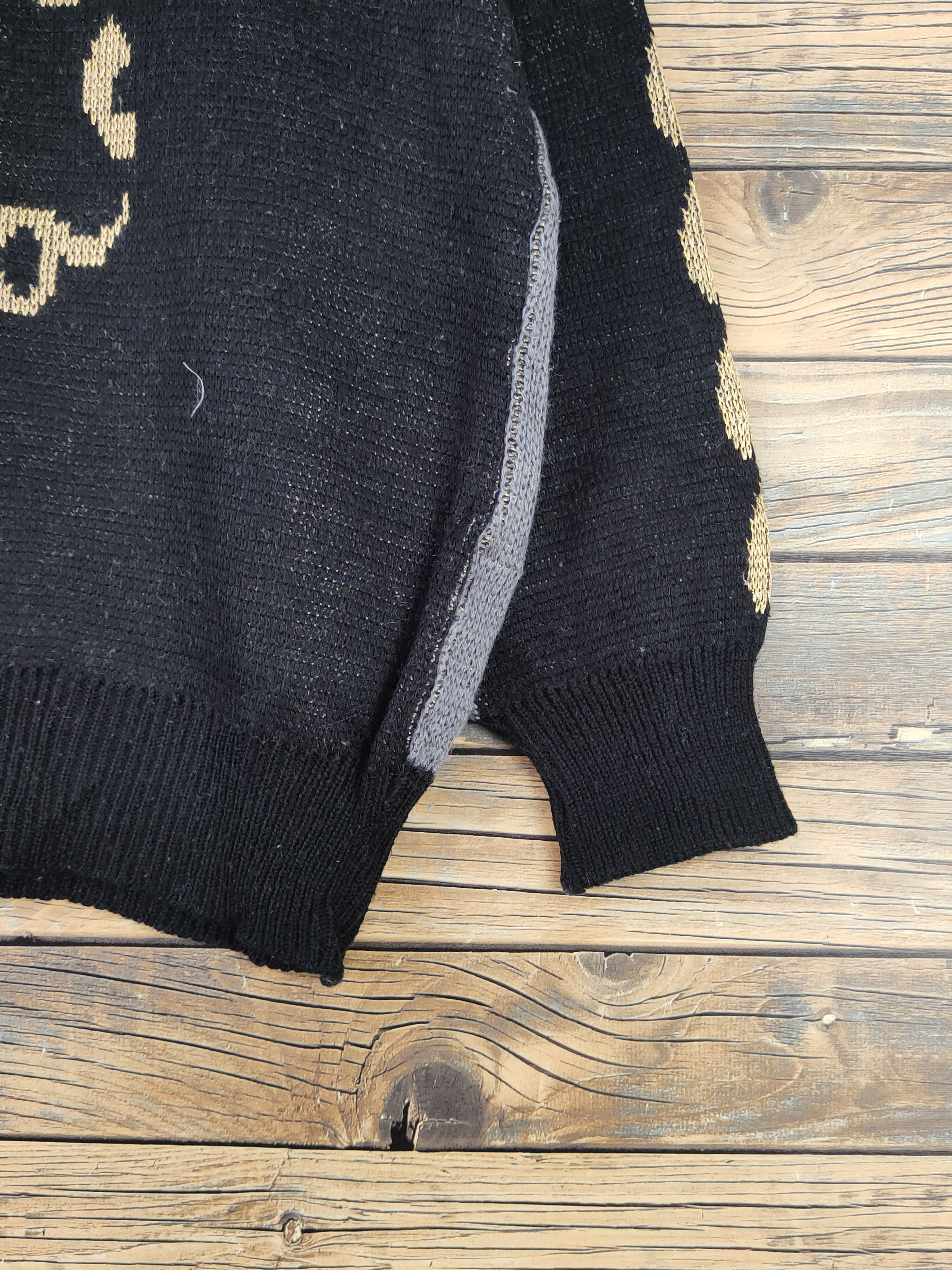 Vintage Japanese Brand Black Gray Knitwear Cardigan #W1818 Size US S / EU 44-46 / 1 - 6 Thumbnail