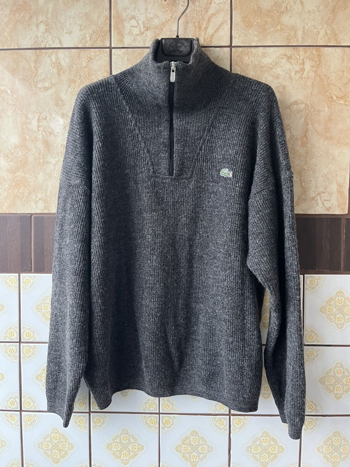 Lacoste Lacoste Vintage grey sweater Size US M / EU 48-50 / 2 - 1 Thumbnail