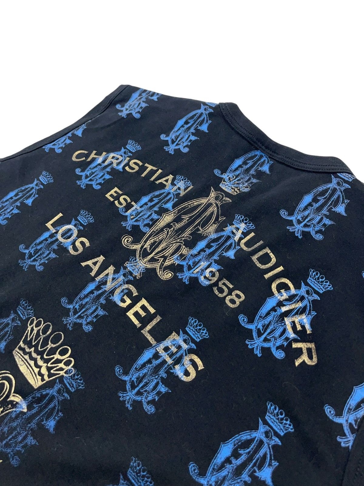 Christian Audigier Vintage y2k Christian Audigier Grenade Studded Tank Top Tee Size US L / EU 52-54 / 3 - 8 Thumbnail