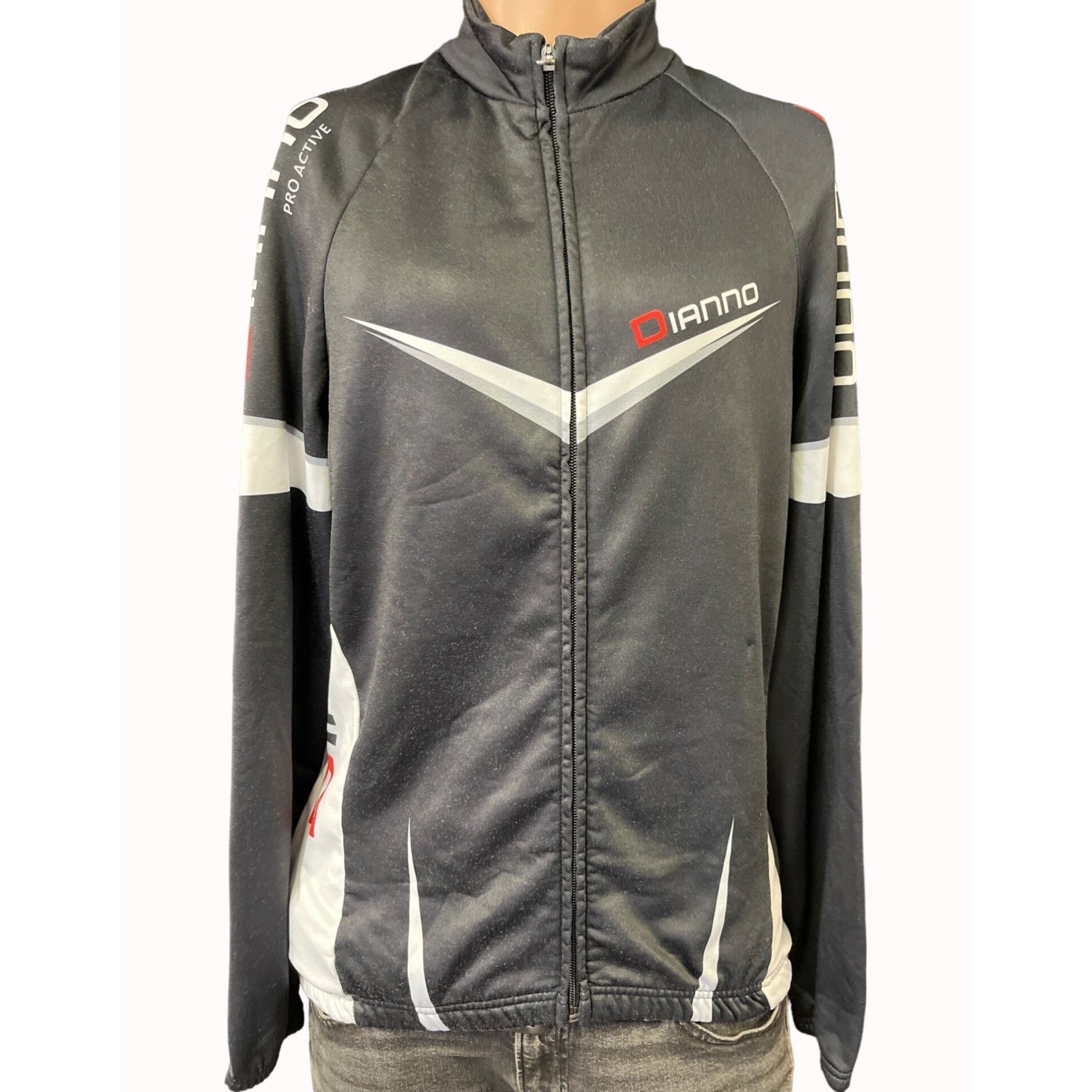 Other Dianno Pro Active Men's Black Cycling Sweater/Full Zipper Up Size US XXL / EU 58 / 5 - 1 Thumbnail