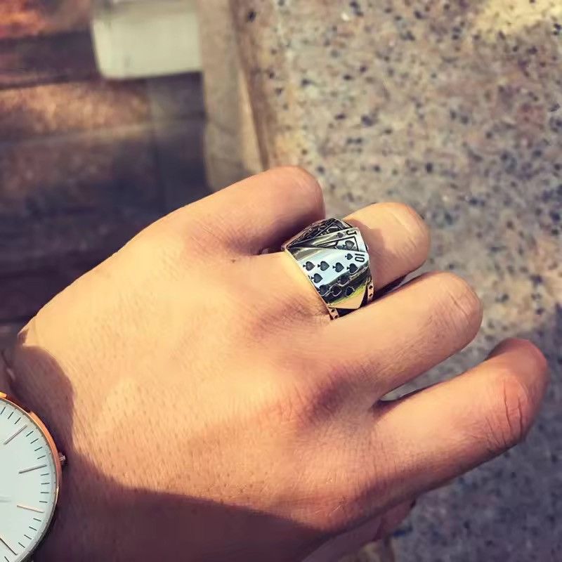 Other Cool Playing Card Finger Ring Size ONE SIZE - 3 Thumbnail