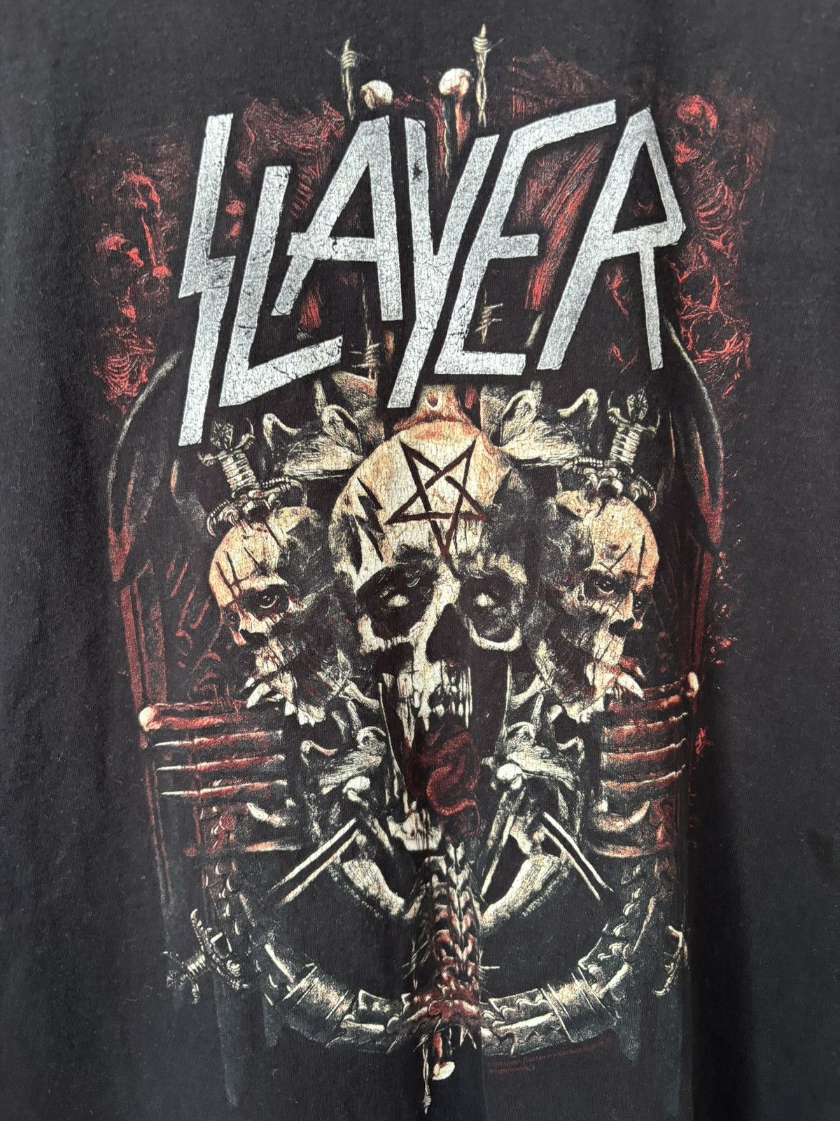Vintage 2018 Slayer World Tour Tee 3XL Size US XXL / EU 58 / 5 - 4 Thumbnail