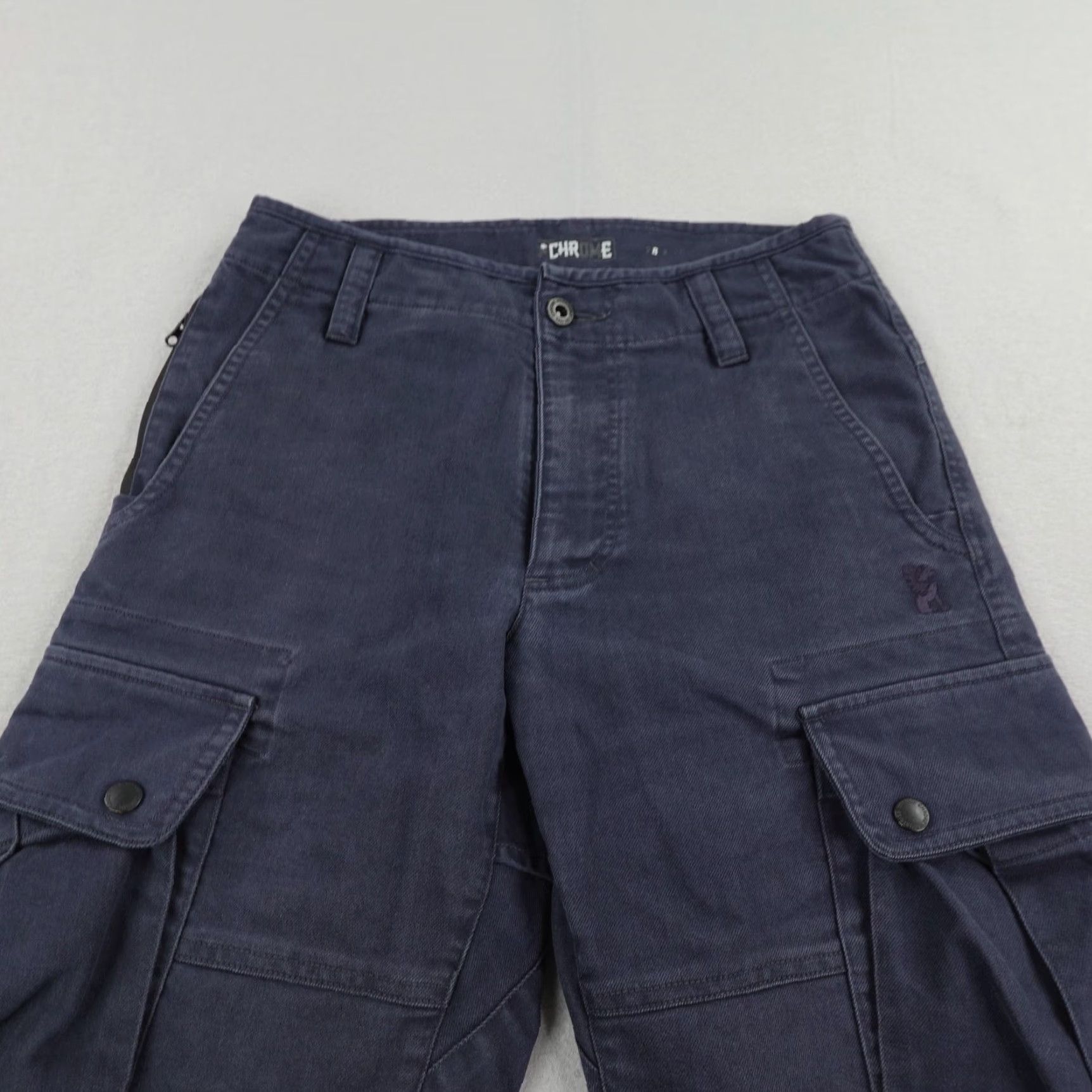 Vintage Chrome Industries Pants Mens 28 Dark Blue Capri Cargo Flexible Utility Outdoors Size US 28 / EU 44 - 2 Thumbnail