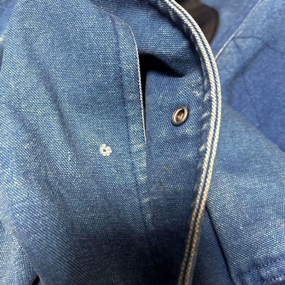 Issey Miyake ISSEY MIYAKE SPORT DENIM BLUE BOMBER JACKET MEN COTTON MATERIAL SIZE XL USED Size US XL / EU 56 / 4 - 7 Thumbnail