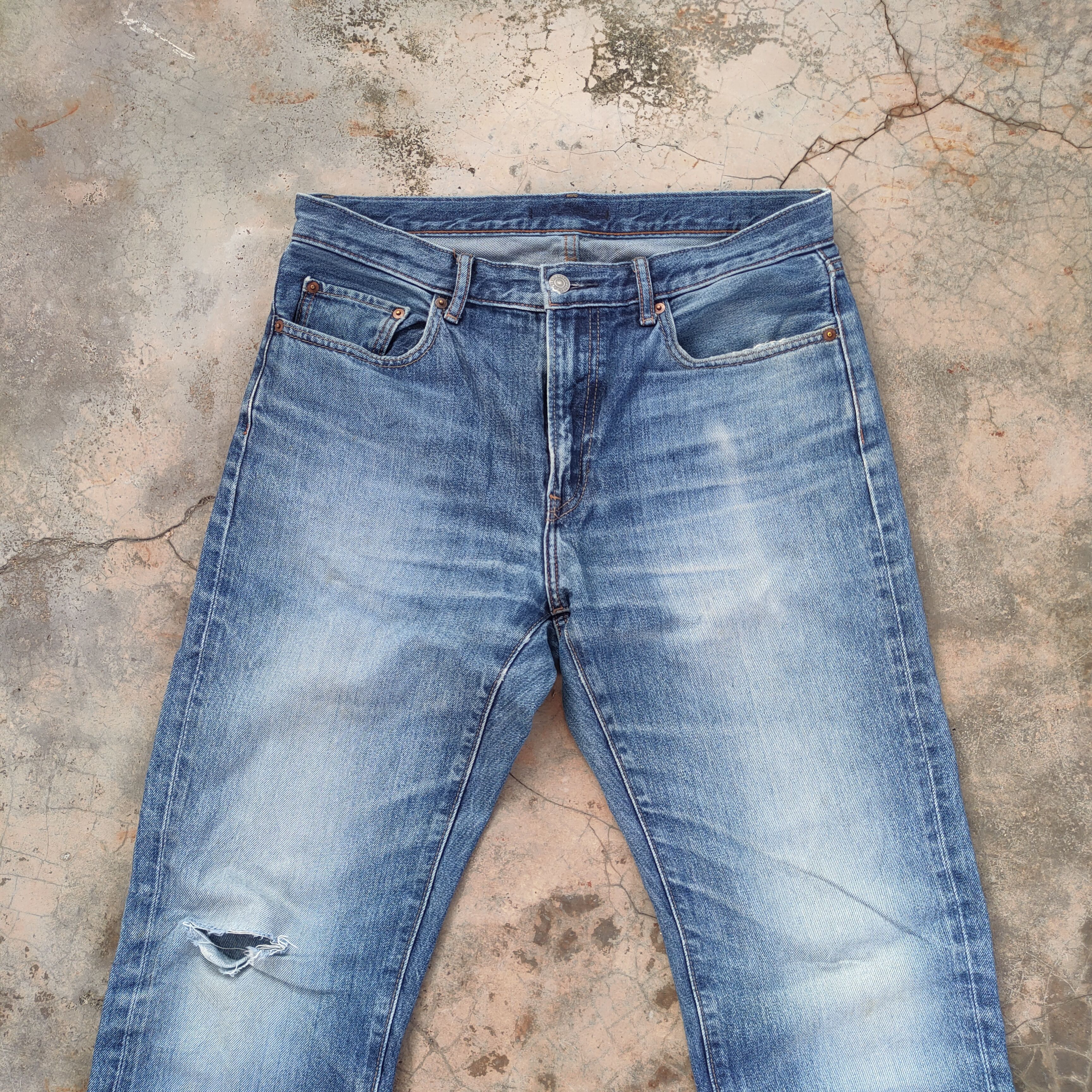 Japanese Brand × Jean W32 VINTAGE JAPANESE DISTRESSED FADED JEANS PANTS Size US 32 / EU 48 - 3 Thumbnail