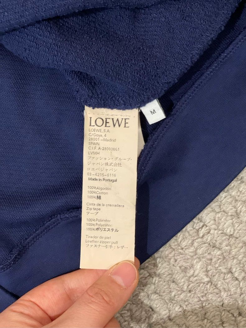 Loewe LOEWE Blue zipper Logo round neck T-shirt Size M / US 6-8 / IT 42-44 - 6 Thumbnail