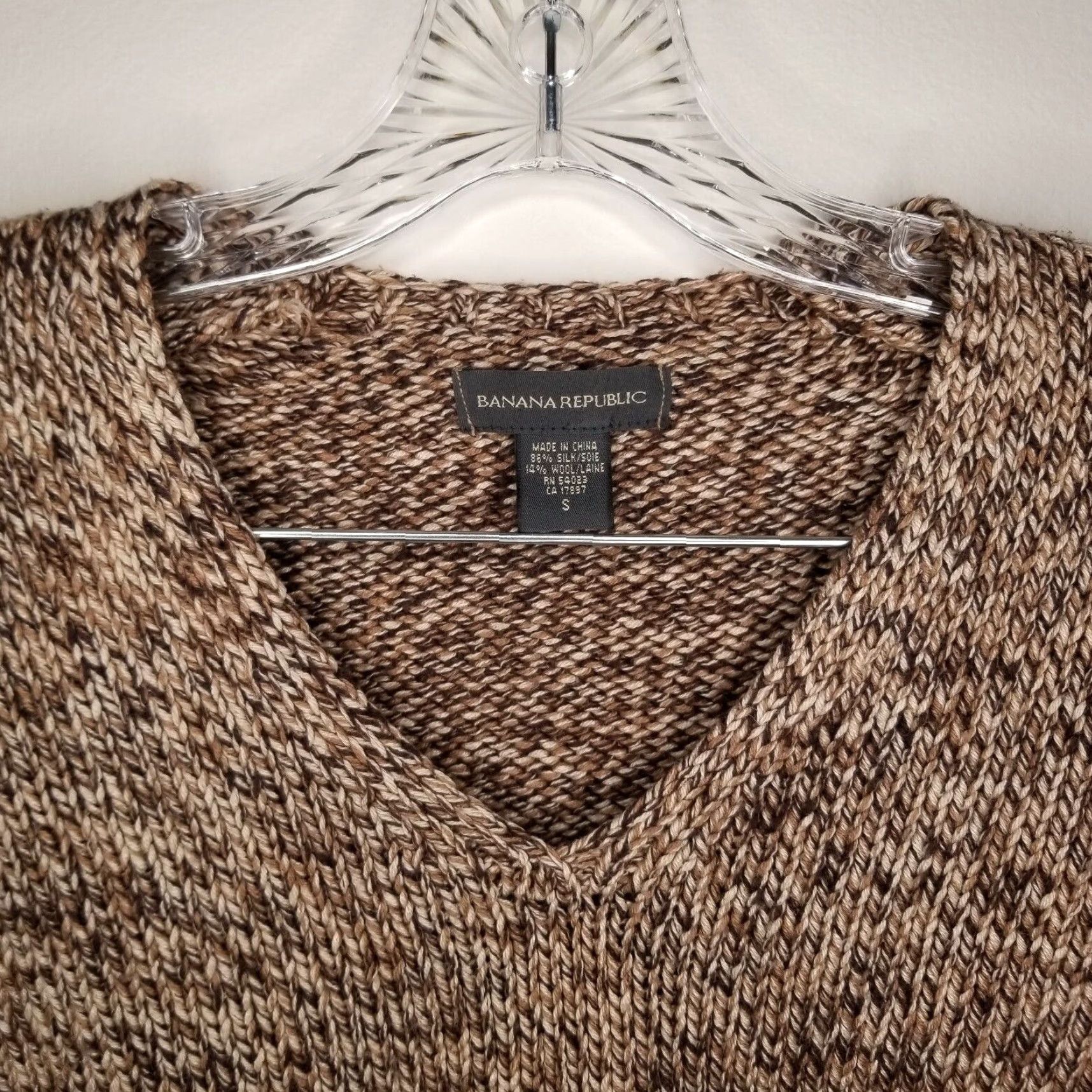 Banana Republic BANANA REPUBLIC Women's Brown Knit Long Sleeve Pullover Sweater Size S Size S / US 4 / IT 40 - 2 Thumbnail