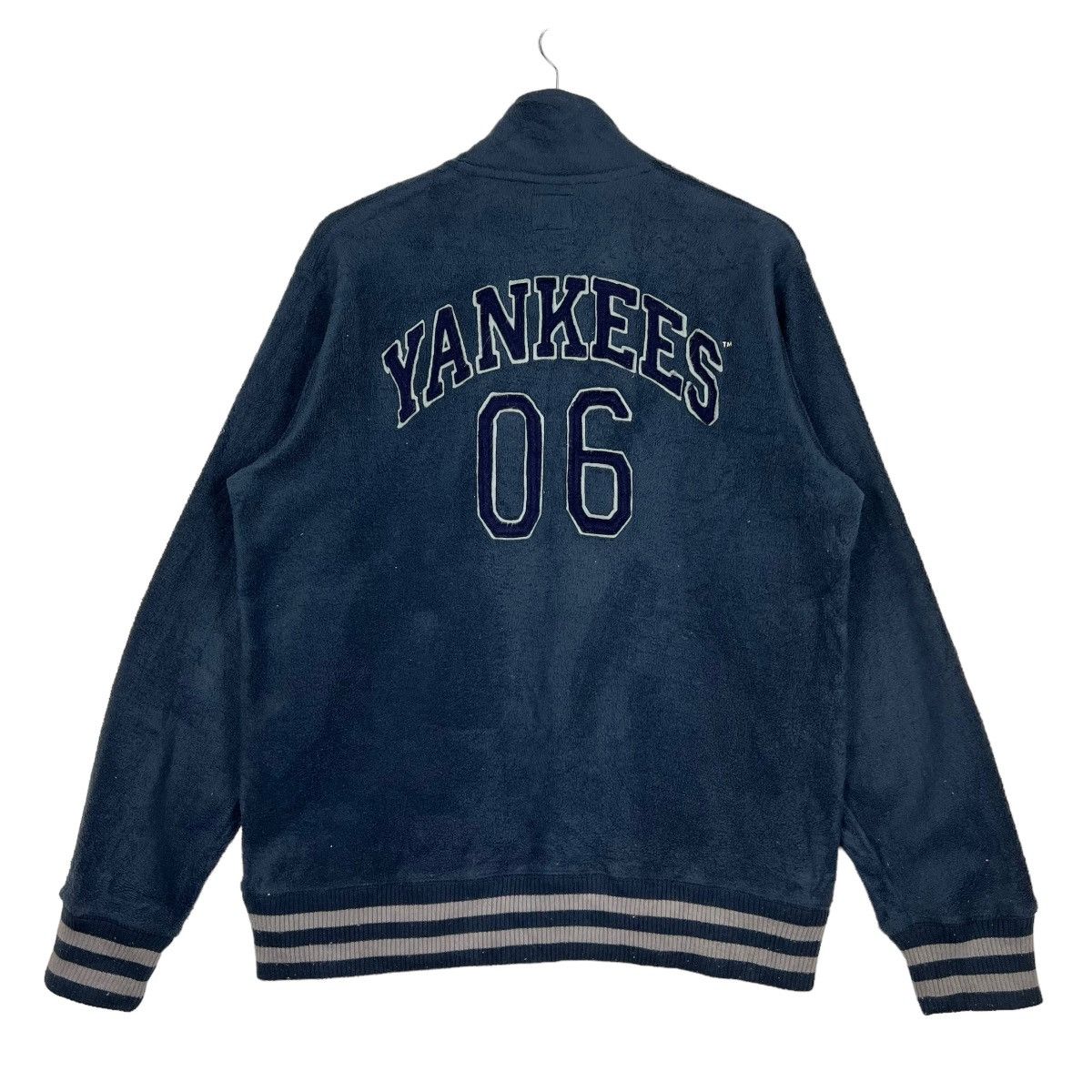 Japanese Brand 🔥 VINTAGE NEW YORK YANKEES MLB ANORAK FLEECE Size US XL / EU 56 / 4 - 8 Thumbnail