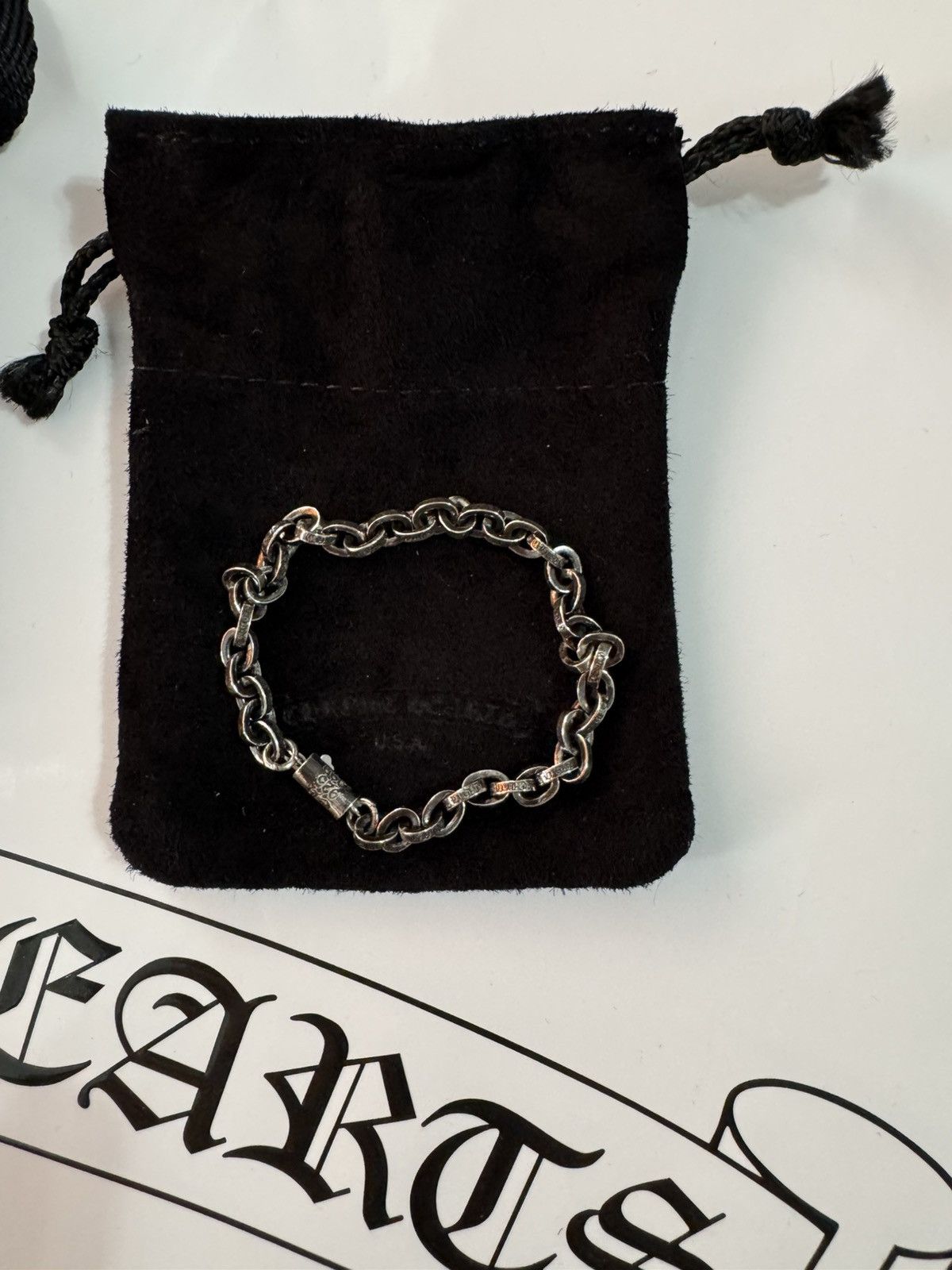 Chrome Hearts paperchain bracelet