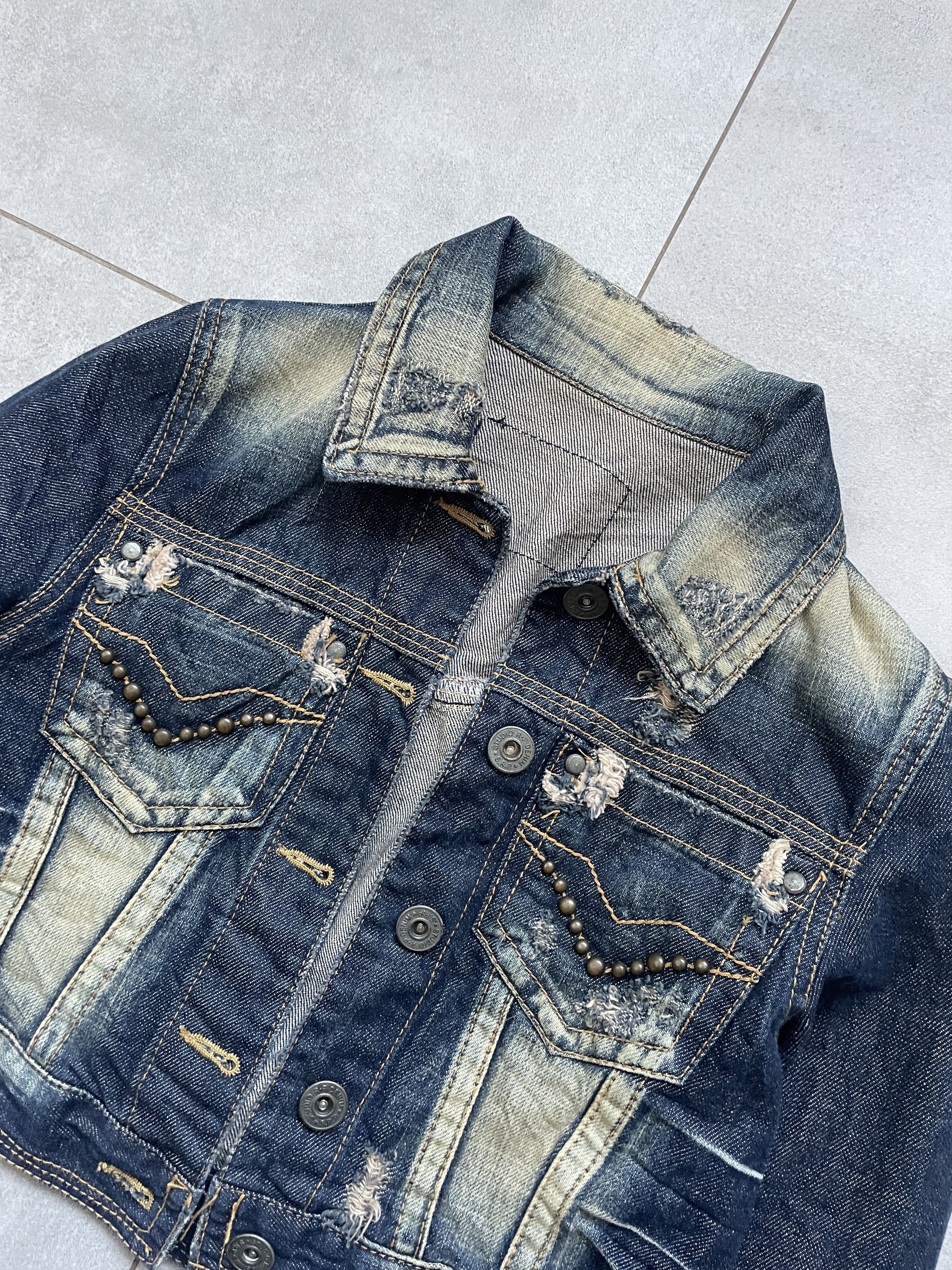 If Six Was Nine Y2K STUDIO R.P&DENIM HYSTERIC JAPANEESE CROPPED DENIM JACKET Size S / US 4 / IT 40 - 3 Thumbnail