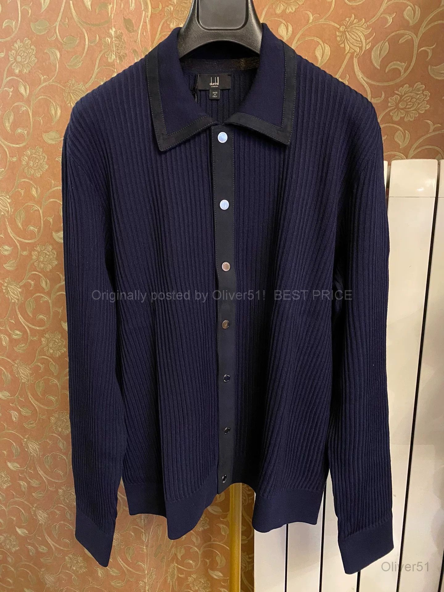Alfred Dunhill dunhill 100% Wool Ribbed Knit Cardigan BFAJIJK413 | Grailed