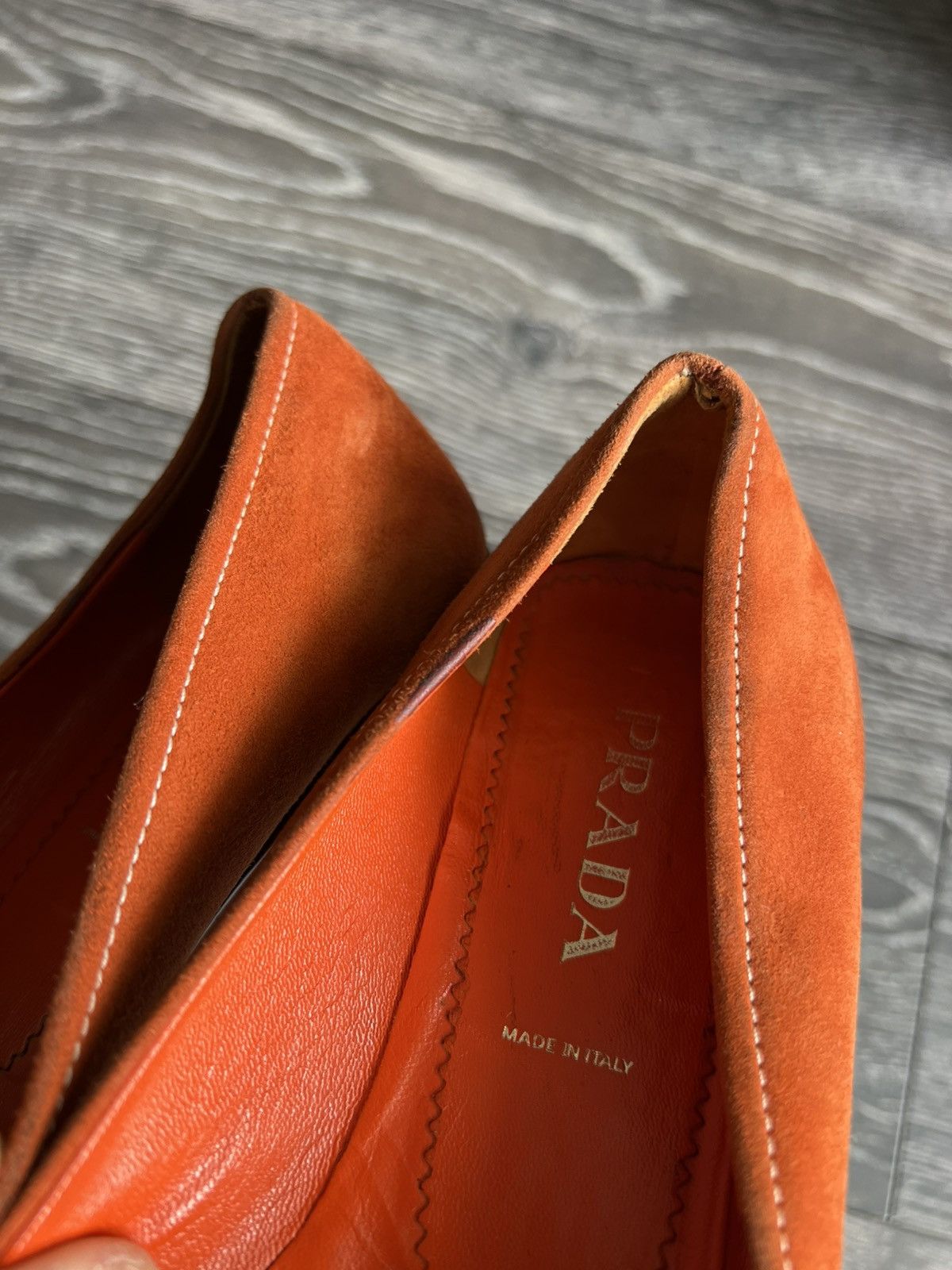 Prada Prada suede penny loafers Size US 6 / IT 36 - 10 Thumbnail