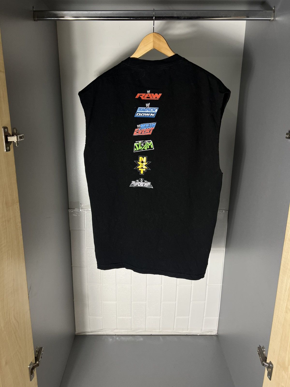WWE VINTAGE WWE WRESTLING WWF RETRO T-SHIRT DOUBLE PRINTED 90s Size US L / EU 52-54 / 3 - 6 Thumbnail