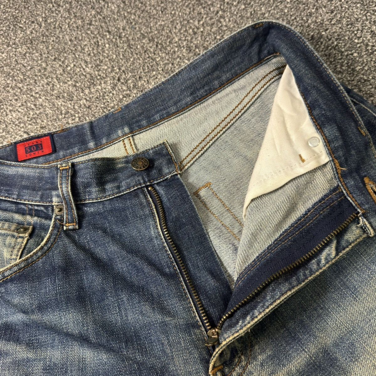 Seditionaries Vintage Japanese Distressed Edwin 503 Rusty Denim W29 Size US 29 - 13 Thumbnail