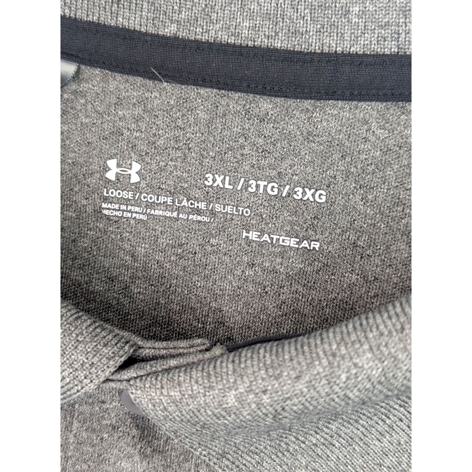 Under Armour Under Armour HeatGear Loose Polo Shirt Men 3XL Gray Short Sleeve Polo Shirt, HeatGear, 3XL, Gray, Short Sleeve, Polo, Men, Loose Fit Size US XXL / EU 58 / 5 - 3 Thumbnail