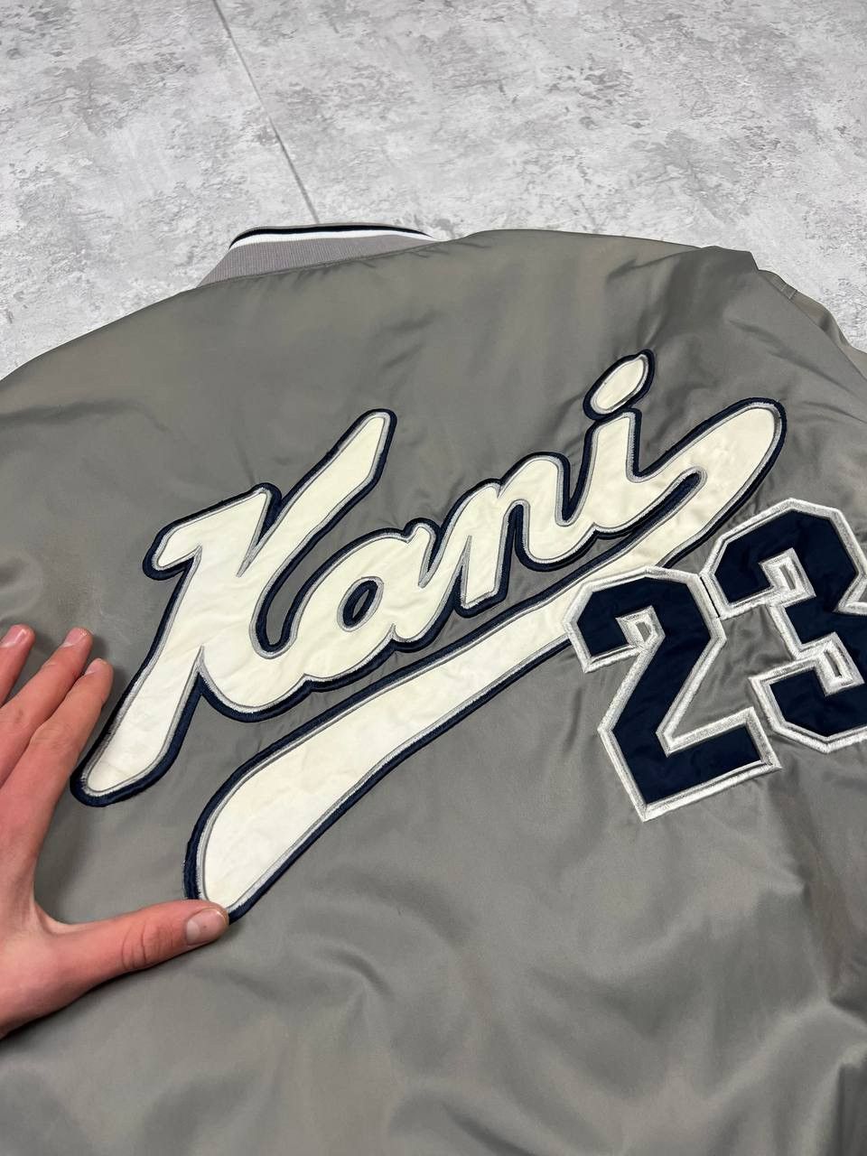 Karl Kani Vintage Karl Kani Iconic Bomber Jacket 23 Brooklyn Size US L / EU 52-54 / 3 - 4 Thumbnail