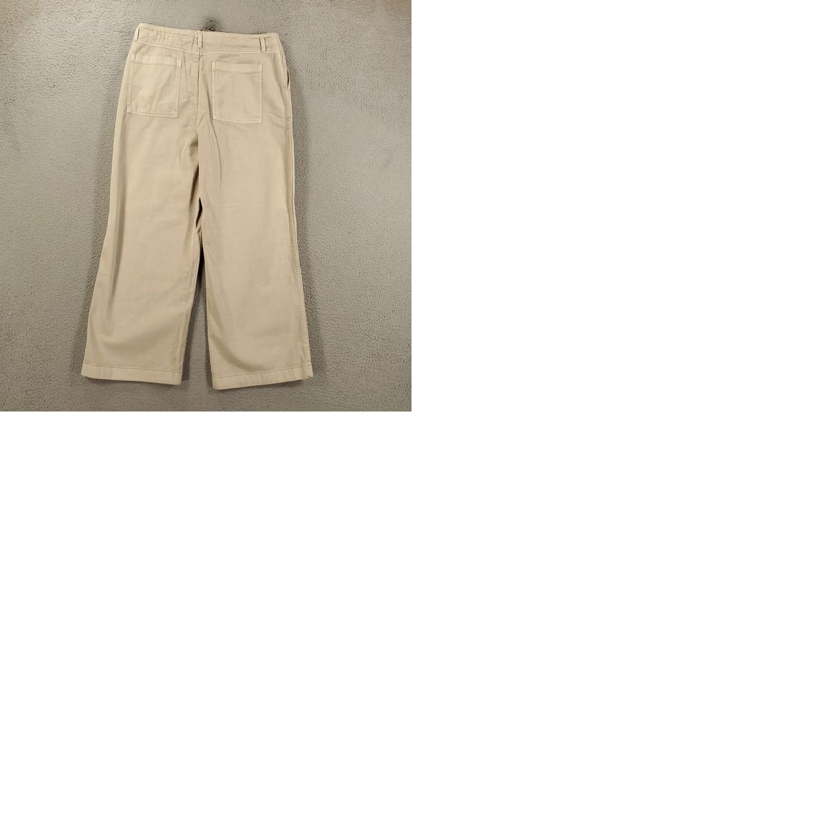 Gap VINTAGE Gap Jeans Wide-Leg Beige 14 26in Inseam 100% Cotton Relaxed Women's Hip Hop 90s Grunge Baggy NWT Size 36" / US 14 / IT 50 - 9 Thumbnail