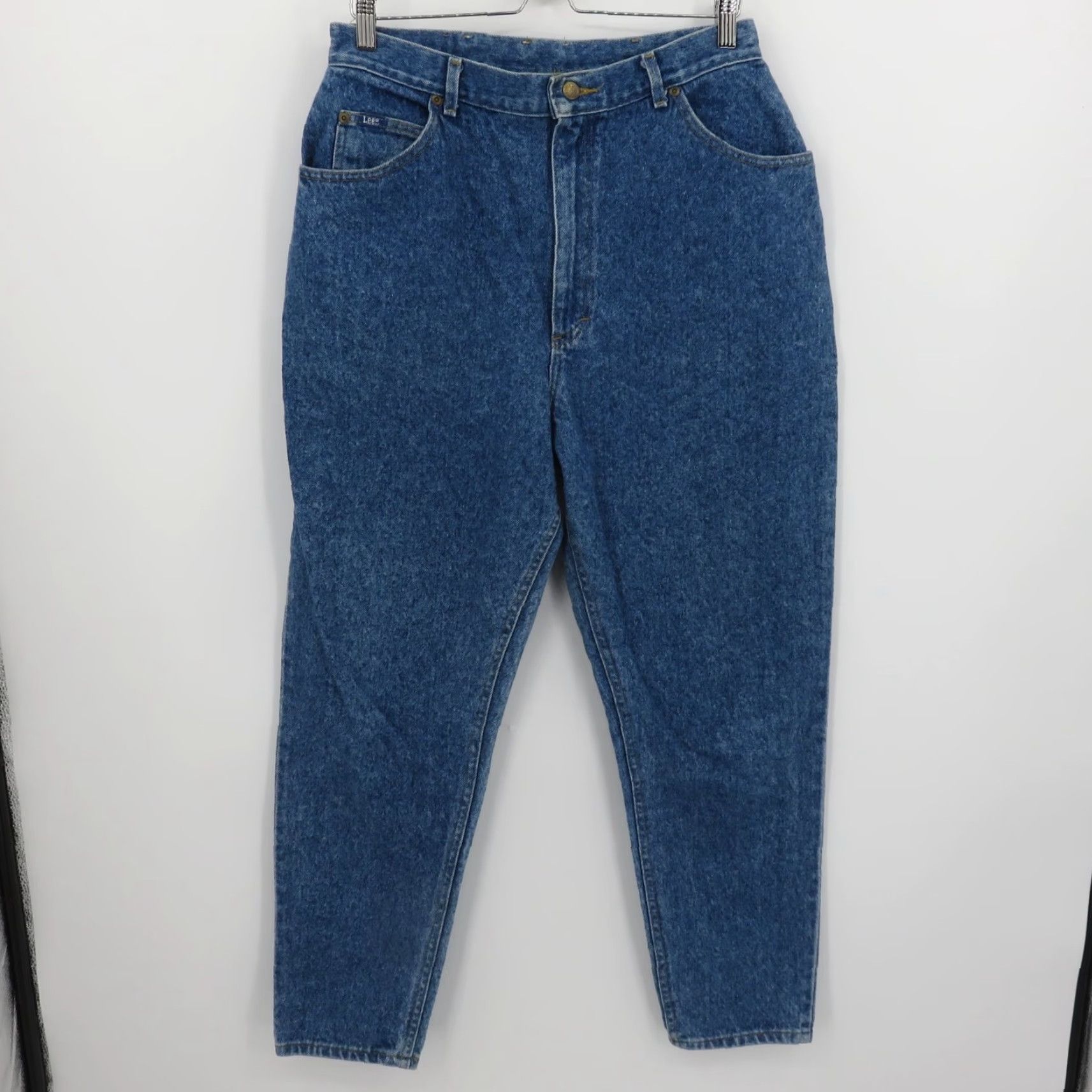 Lee VTG Lee Women Jeans 16 Blue Denim All Cotton Union Made USA Pockets High Rise Size 38" / US 16 / IT 52 - 8 Thumbnail