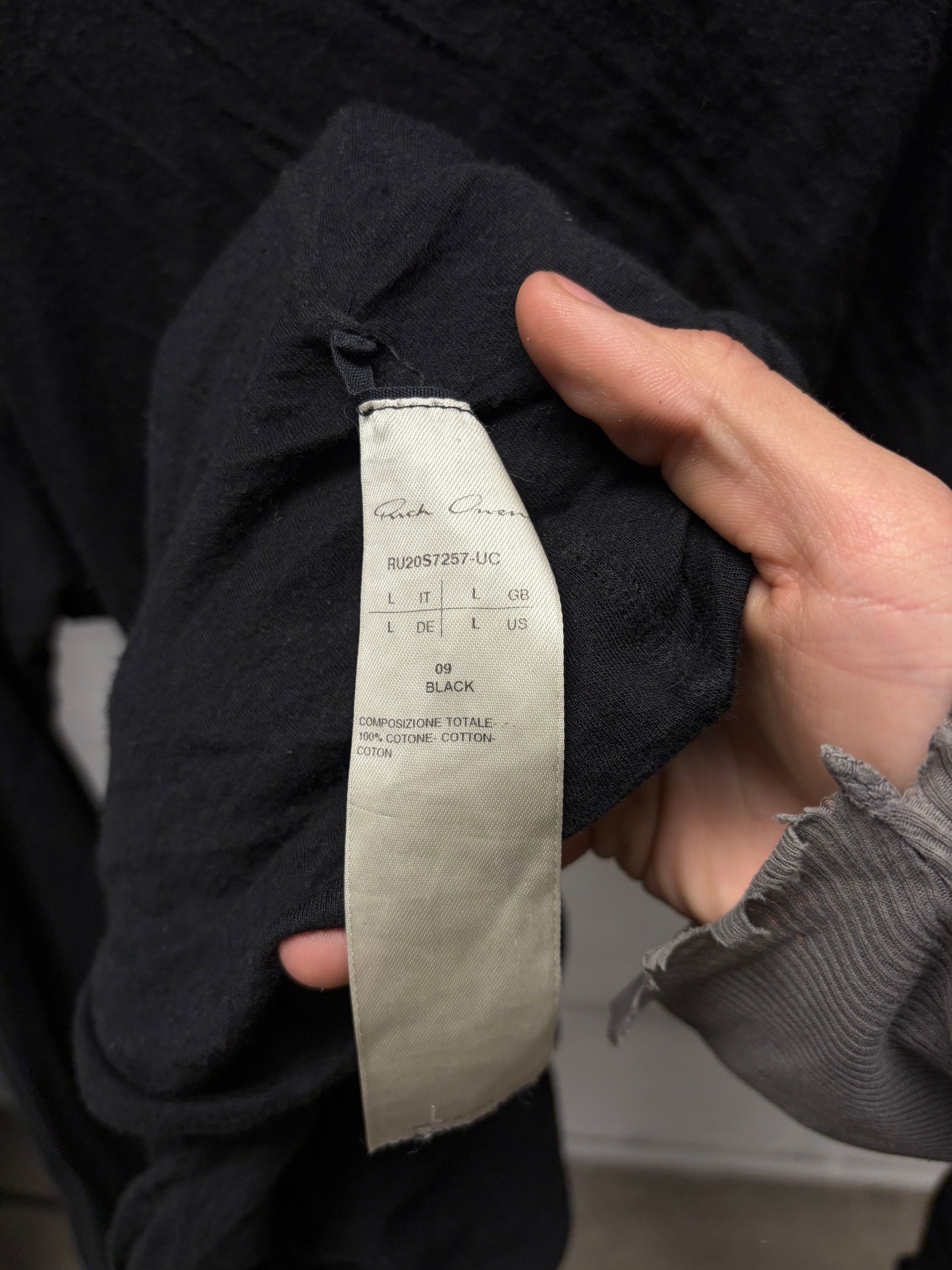 Rick Owens Rick Owens O&M Era ‘Double Layered’ Black Long Sleeve Shirt Size US L / EU 52-54 / 3 - 5 Thumbnail