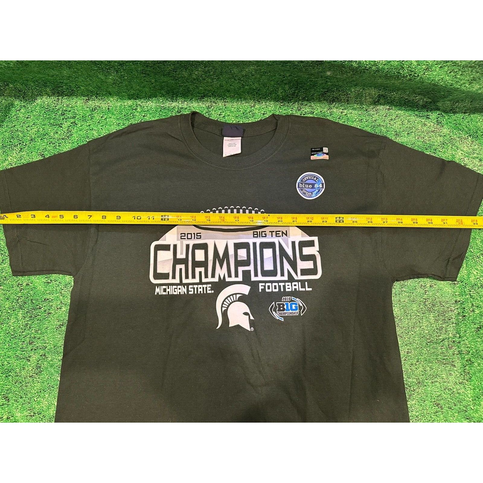 Other MSU SPARTANS 2015 BIG 10 CHAMP FOOTBALL T SHIRT SIZE L NEW Size US L / EU 52-54 / 3 - 6 Thumbnail
