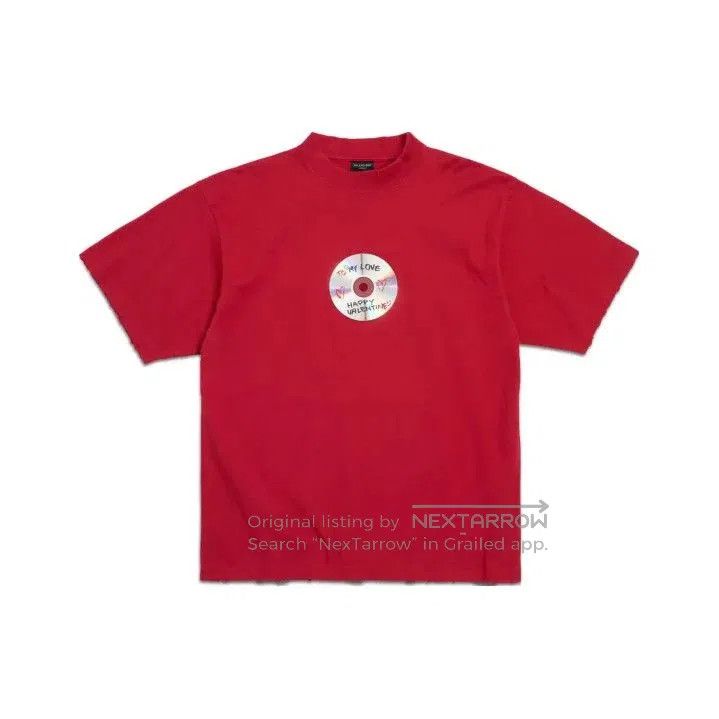 Balenciaga Balenciaga Red Graphic Short Sleeve T. Size US XXS / EU 40 - 1 Thumbnail